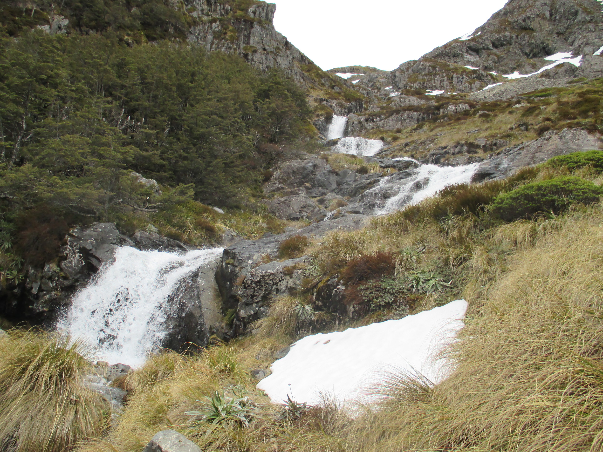   Waterfalls on way up Cascade track to Angelus  
