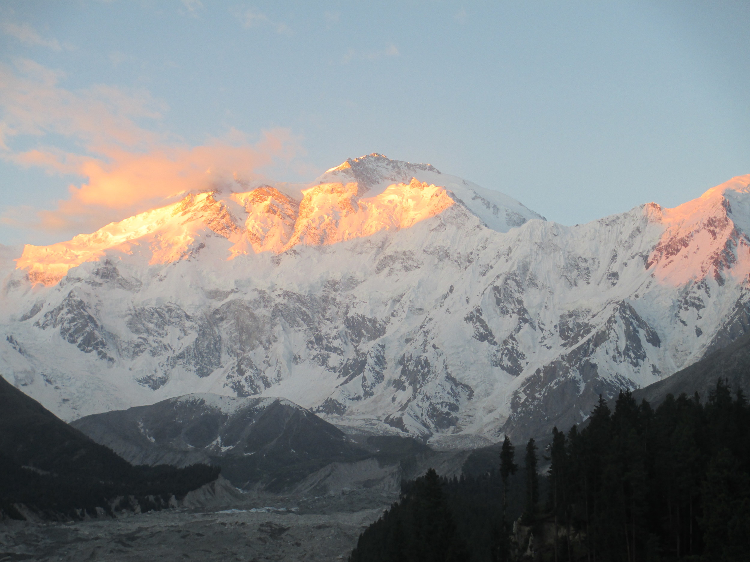  The Naked Mountain In the far west of the Himalayas , more than a thousand miles from Everest and Darjeeling,stands a mountain of danger and death. Its name is Nanga Prabat and over the years almost as many lives have been lost trying to scale it as