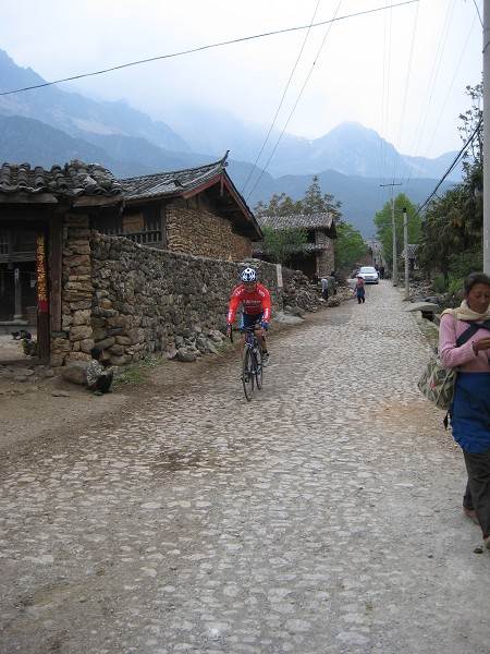 Loh on the cobbles Yunnan China
