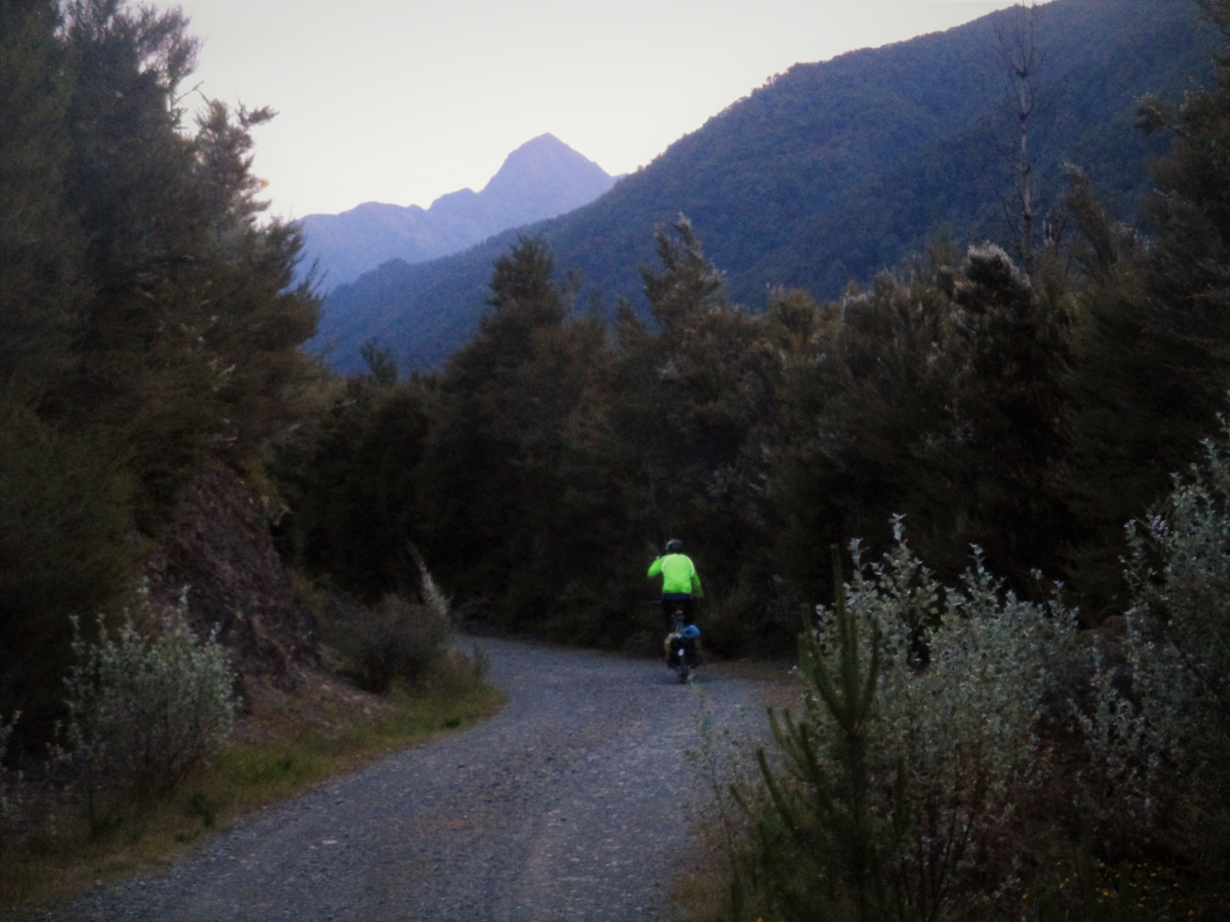 The Knob comes into view just before dark.