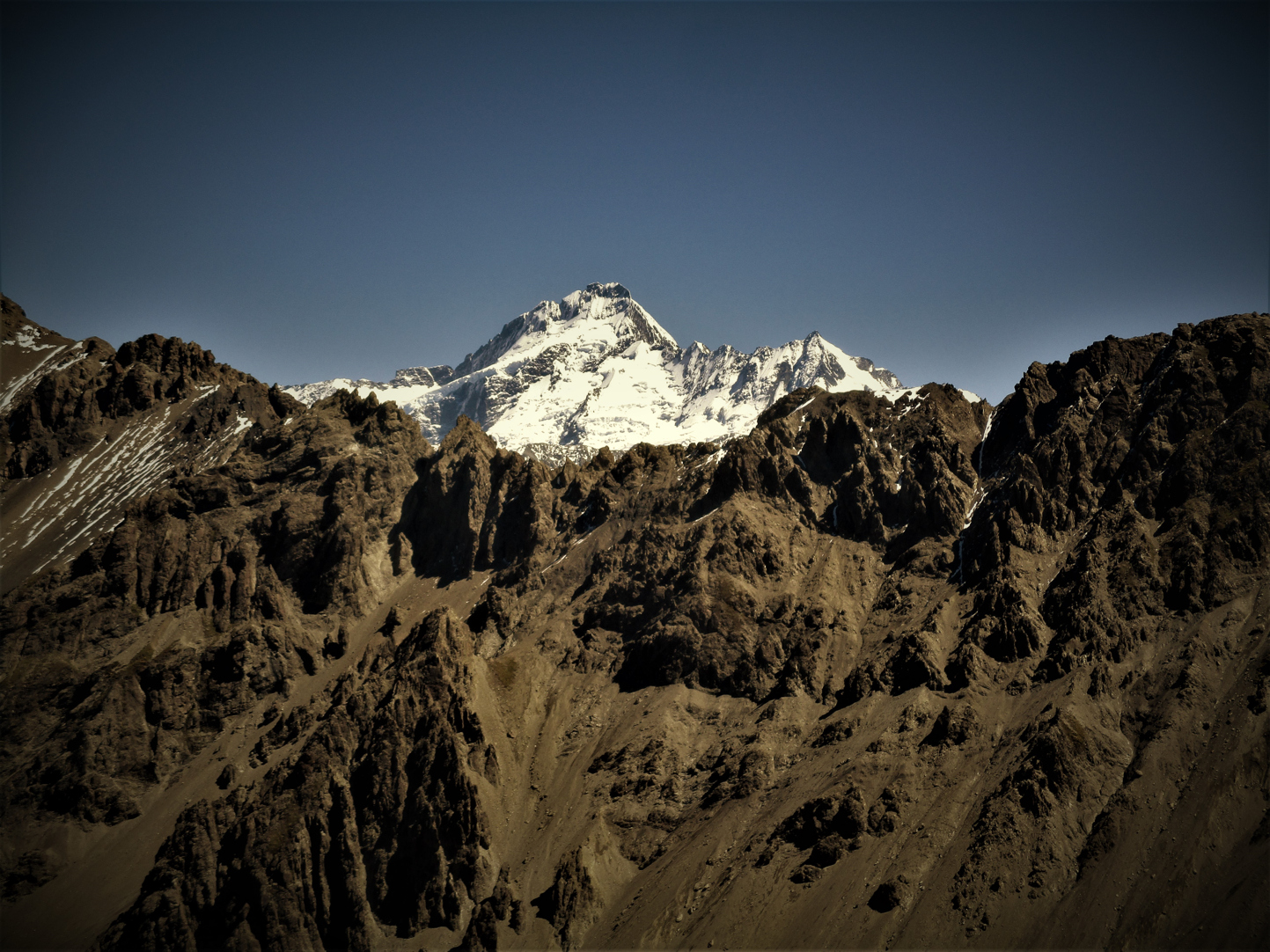 Sefton rising again , this time we were climbing Mt Little above Gorilla creek. Sefton is not the highest but certainly the most spectacular of the major peaks in Mount Cook National park as viewed from the West.