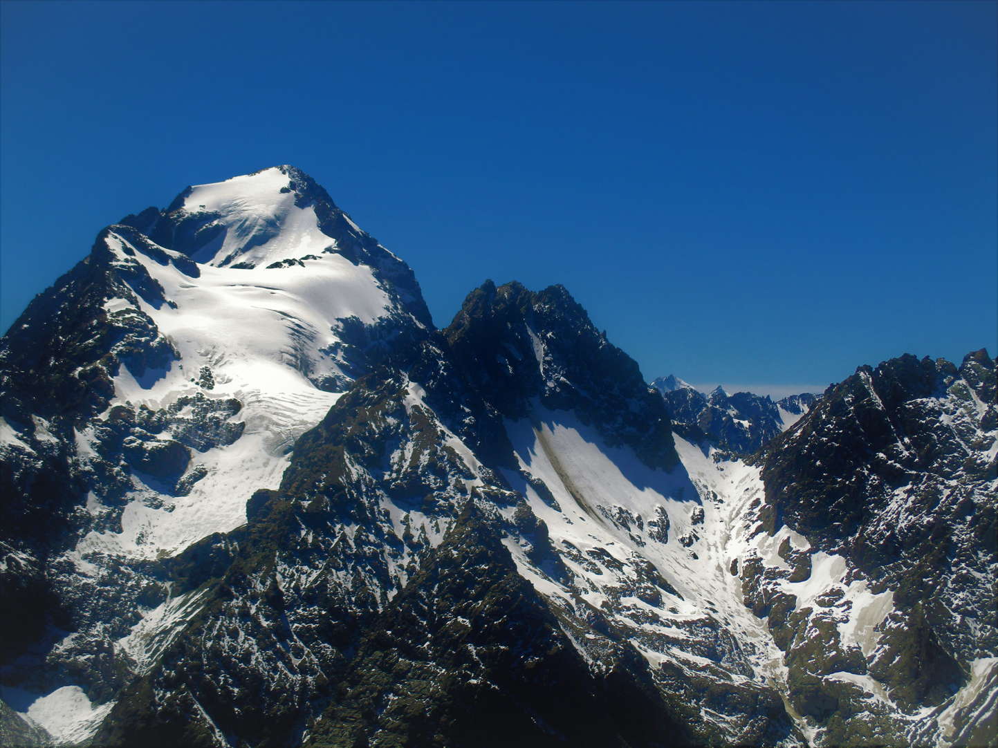 Close up of the Nuns Veil , the route was basically straight up the Glacier.