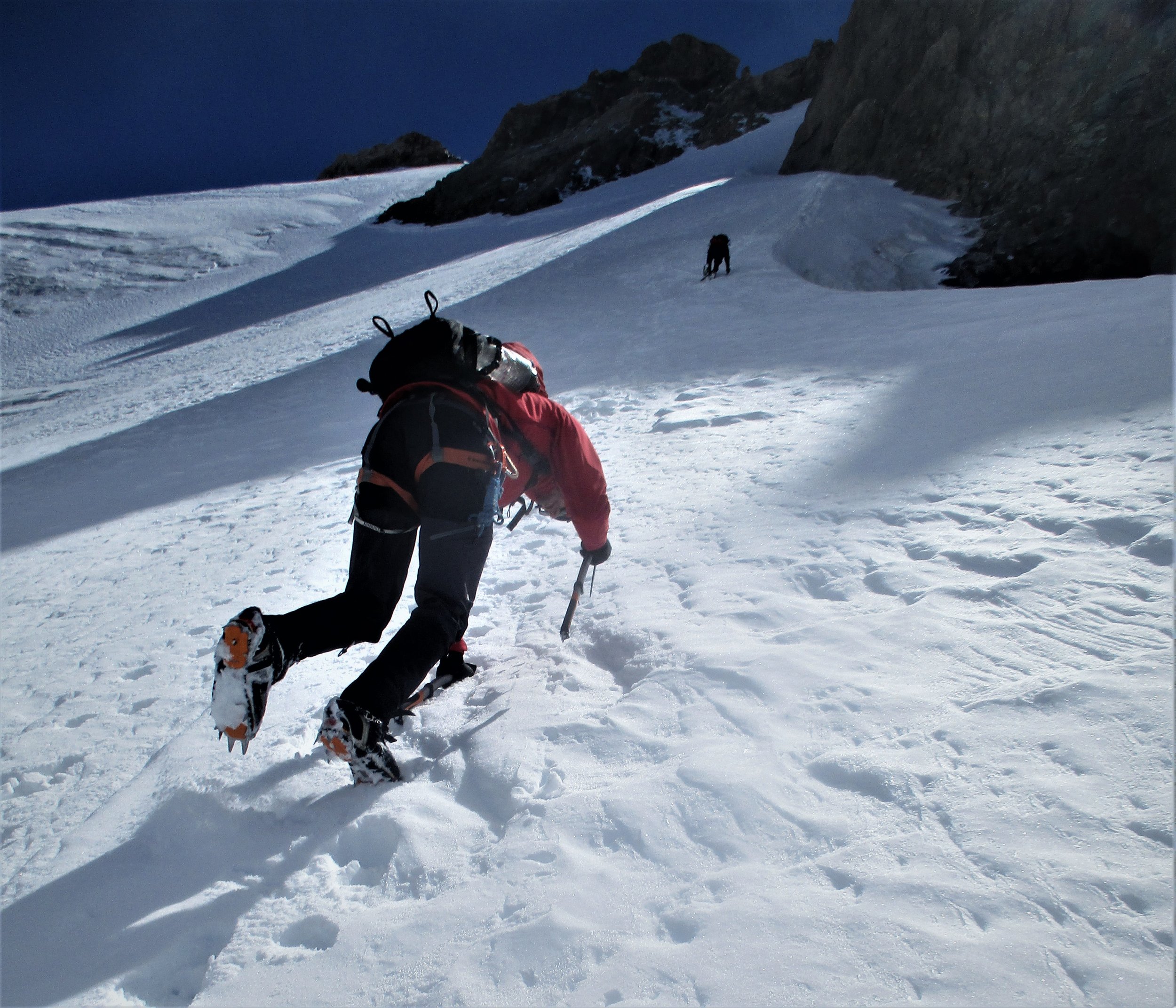   Descending in mount Cook National park  