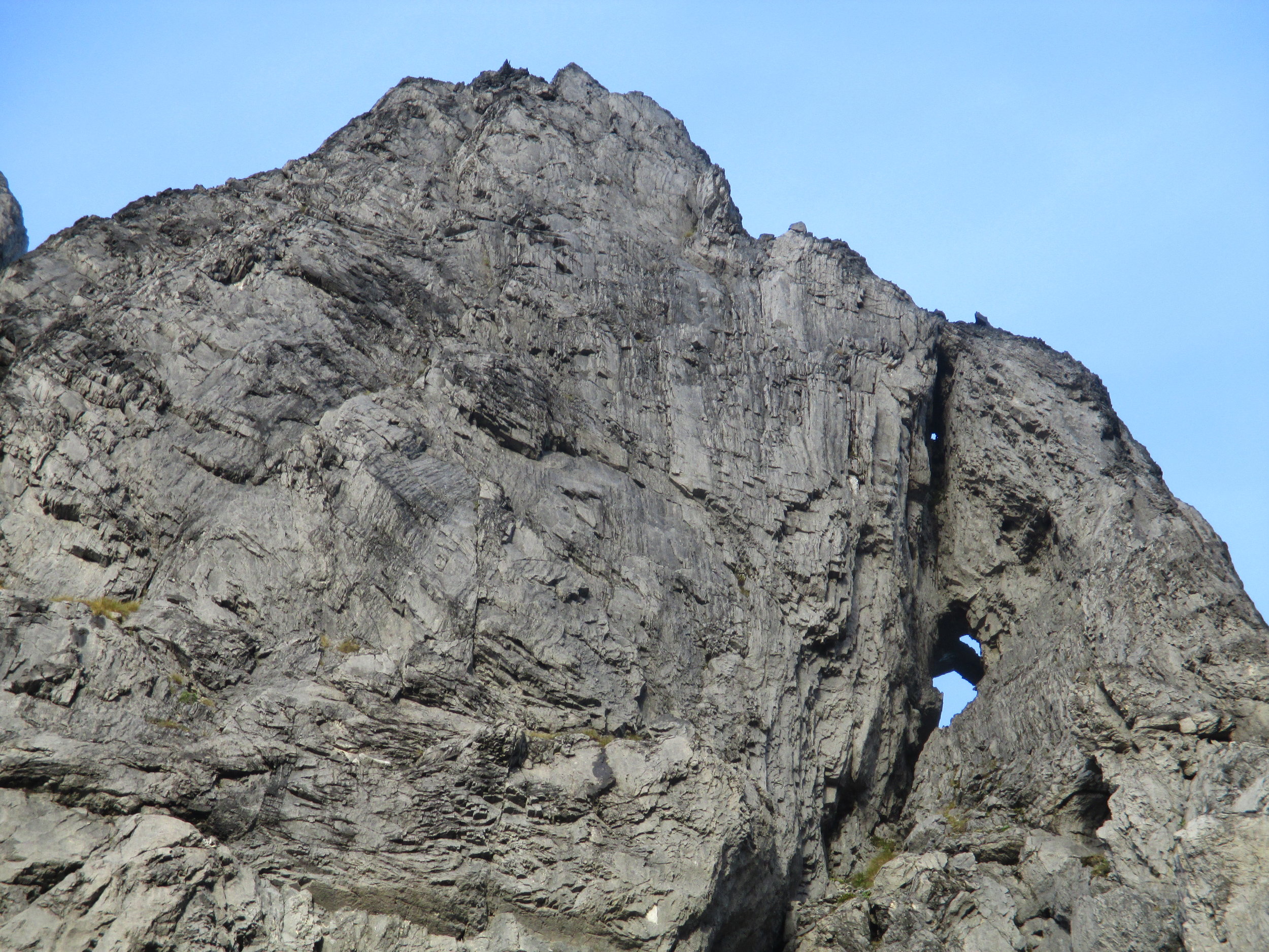 Highlight of trip is the Keyhole as one begins the ascent of the South Twin.