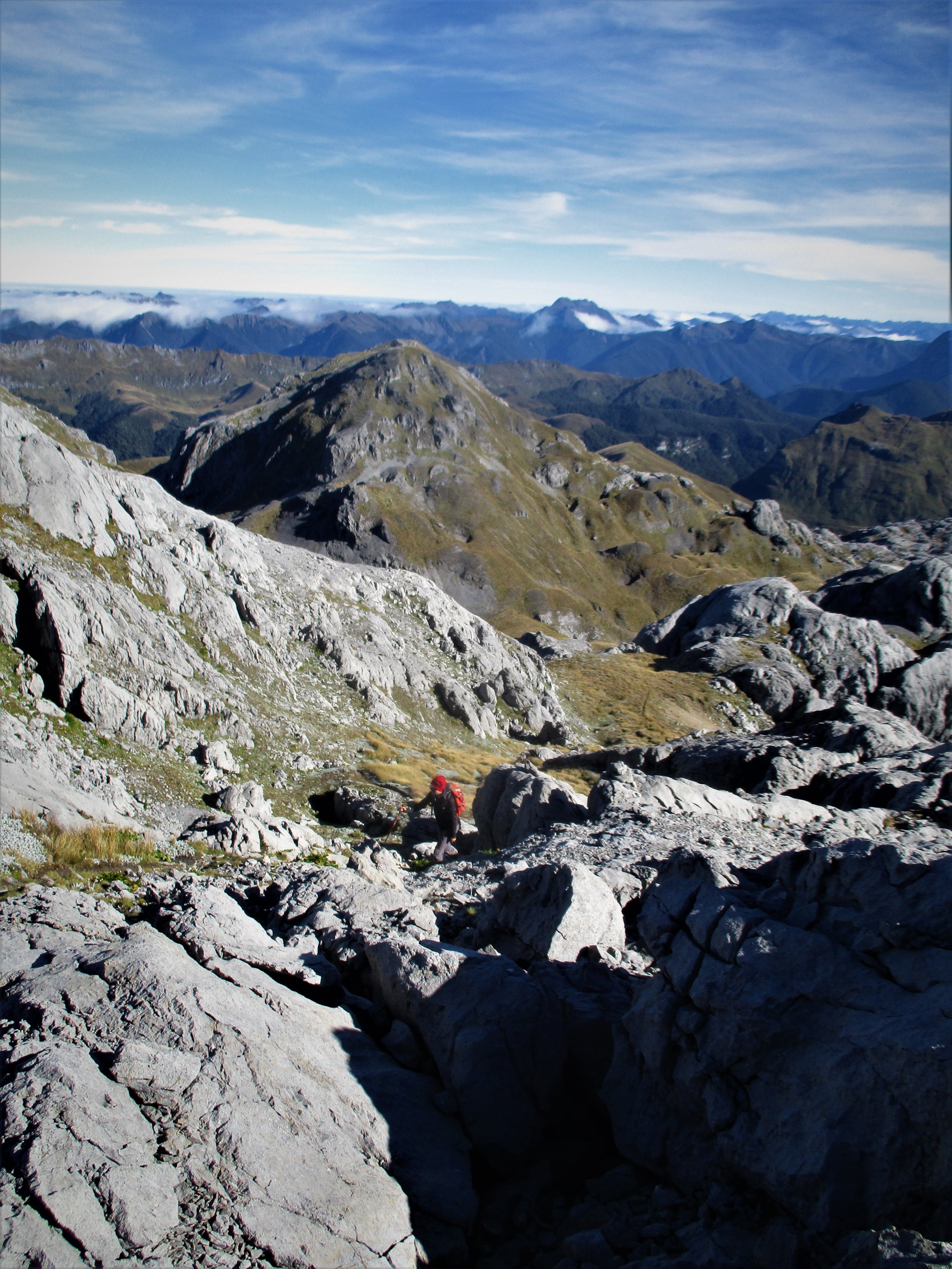 The final meters of a nice mornings walk up Mount Owen