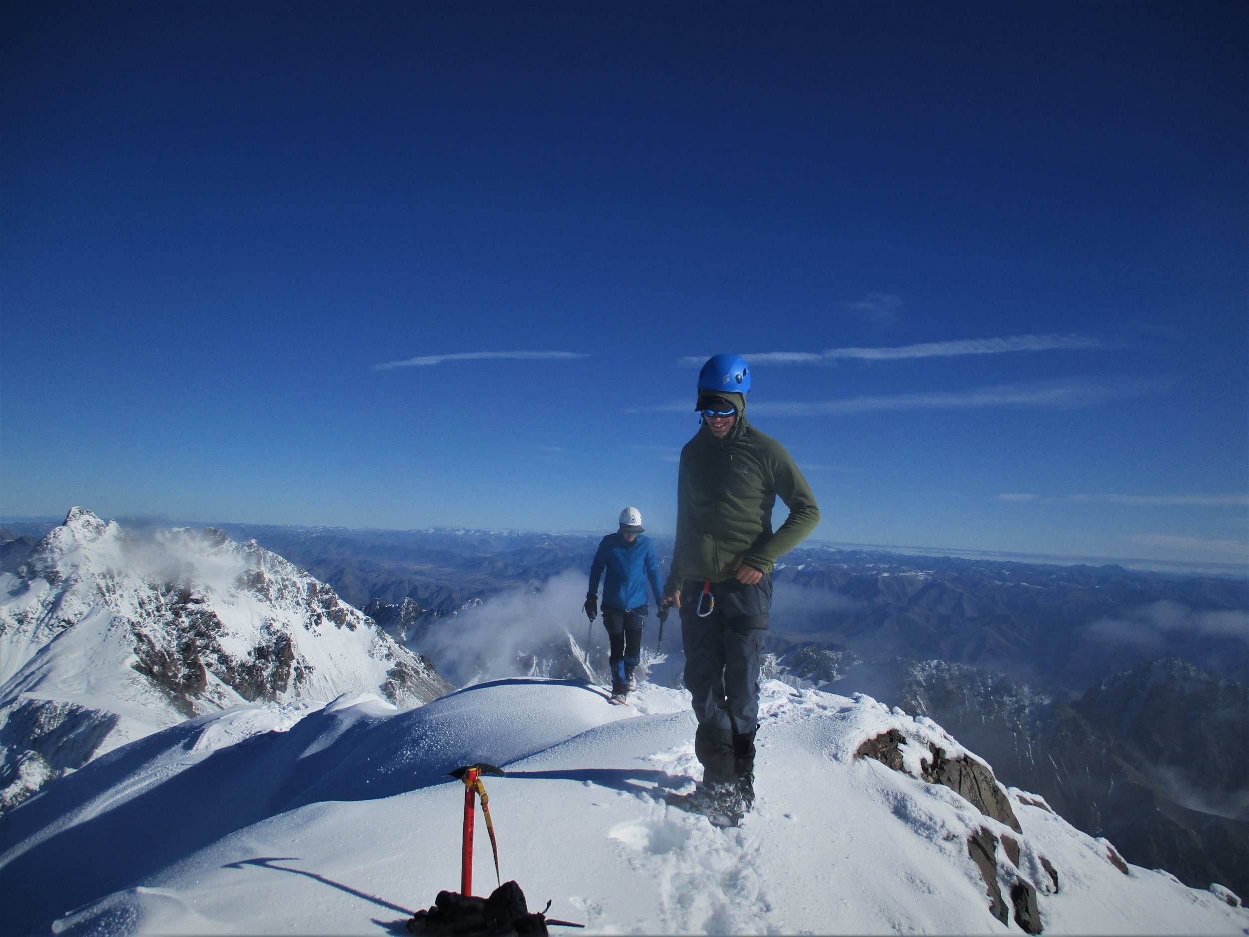 Kadins smile says it all as we summit with his brother Ashley