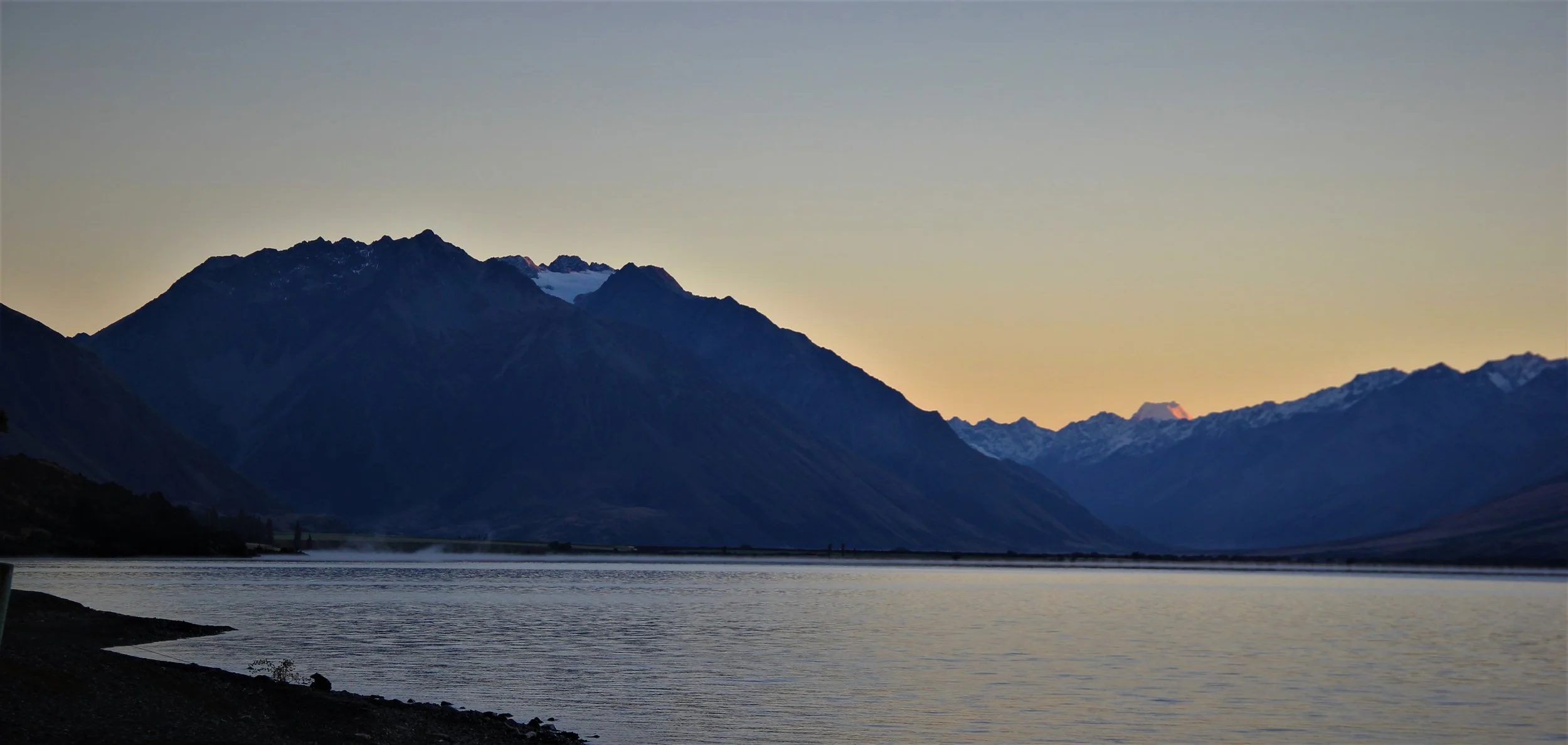 Lake Ohau at Dawn.