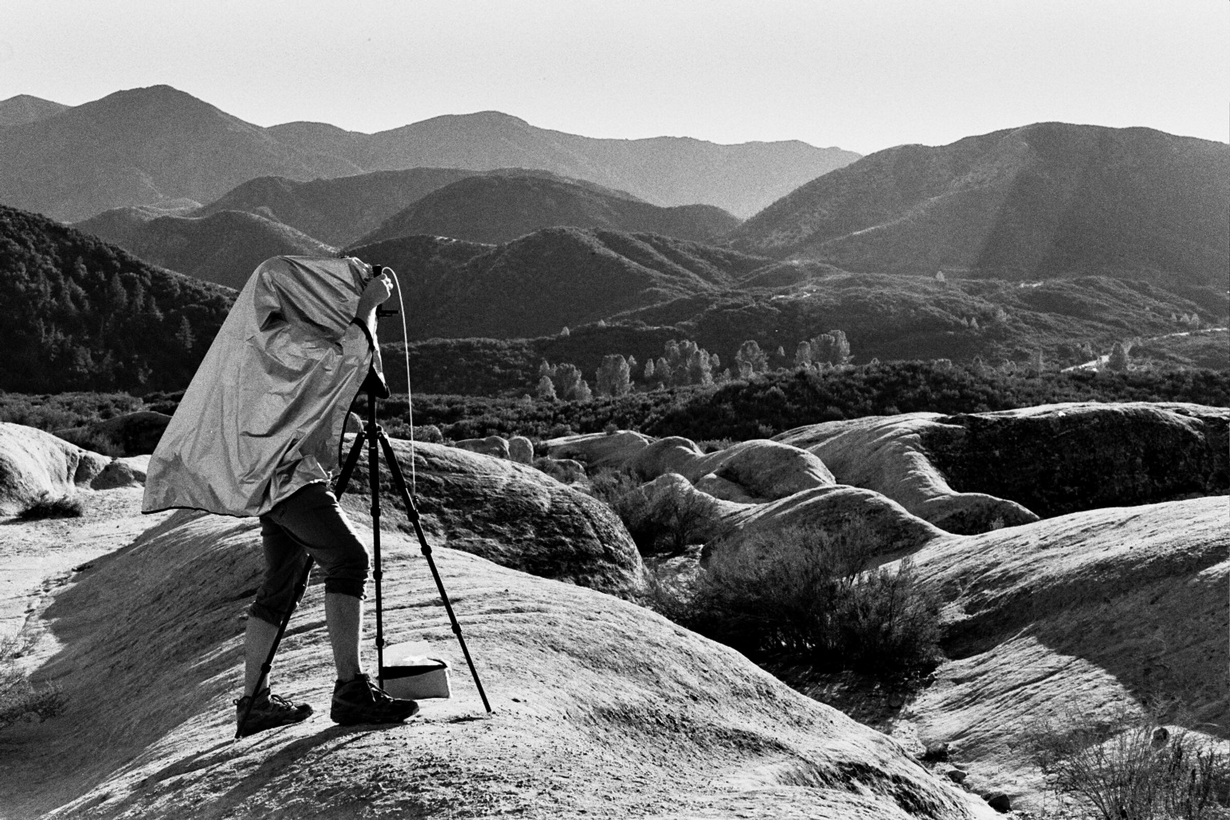  Peter Farr shooting large format | Piedras Blancas Trail, CA 