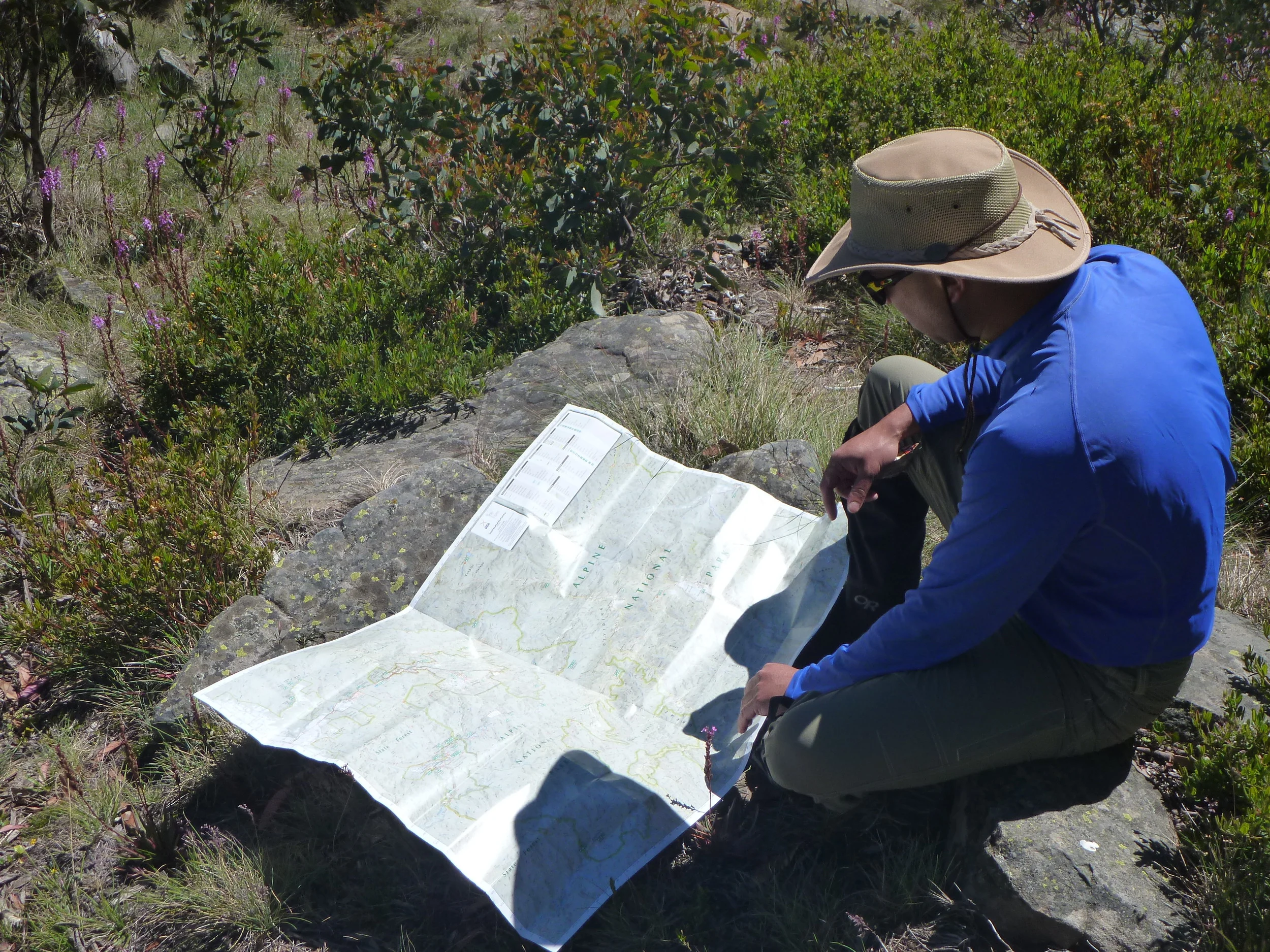  Dinesh checking the route 