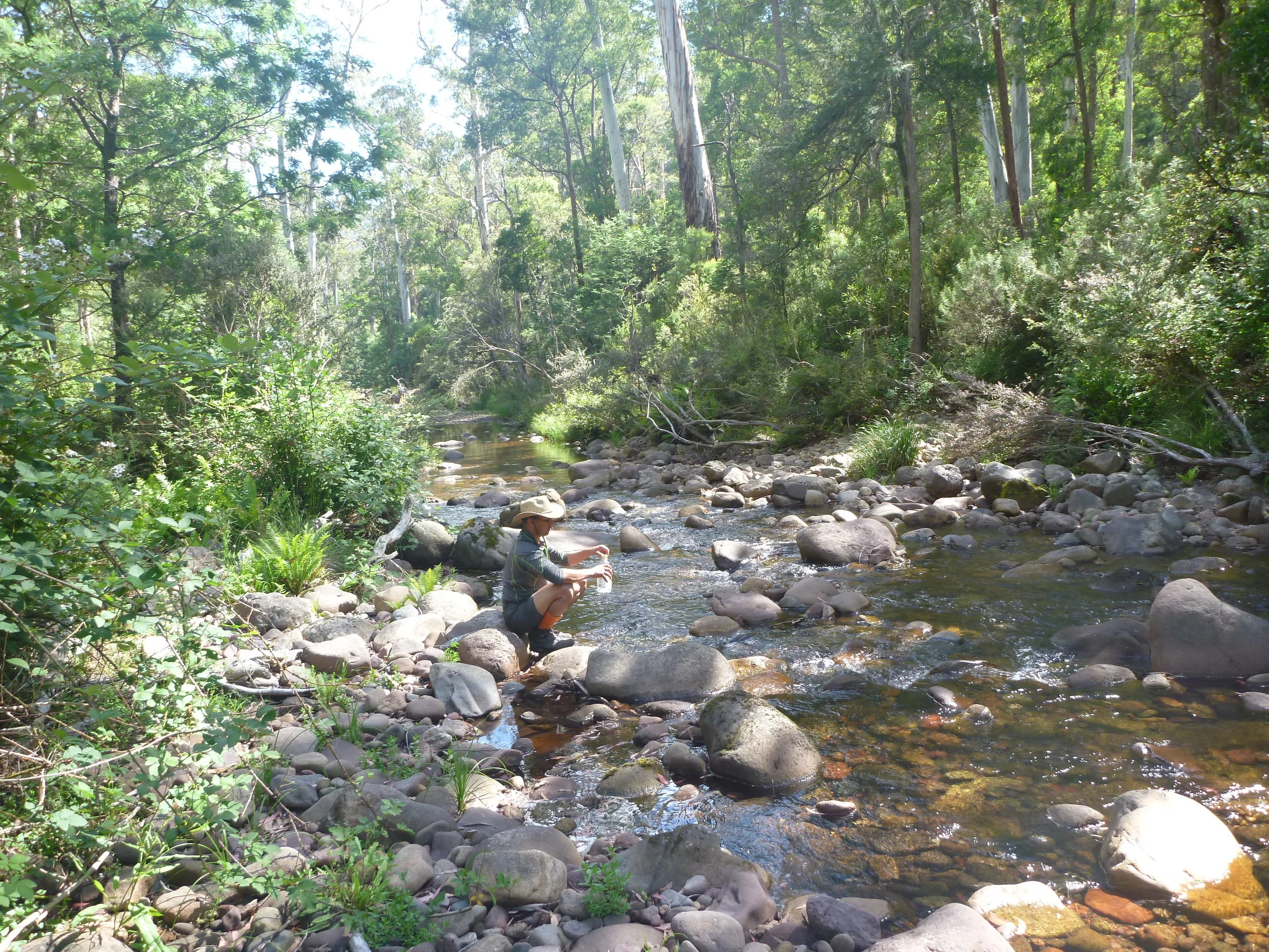  Washing some clothes on day 3 