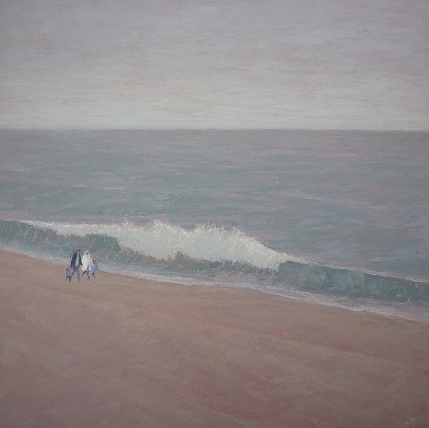 8 Walking by the Waves Oil on canvas 60x60cm.jpg