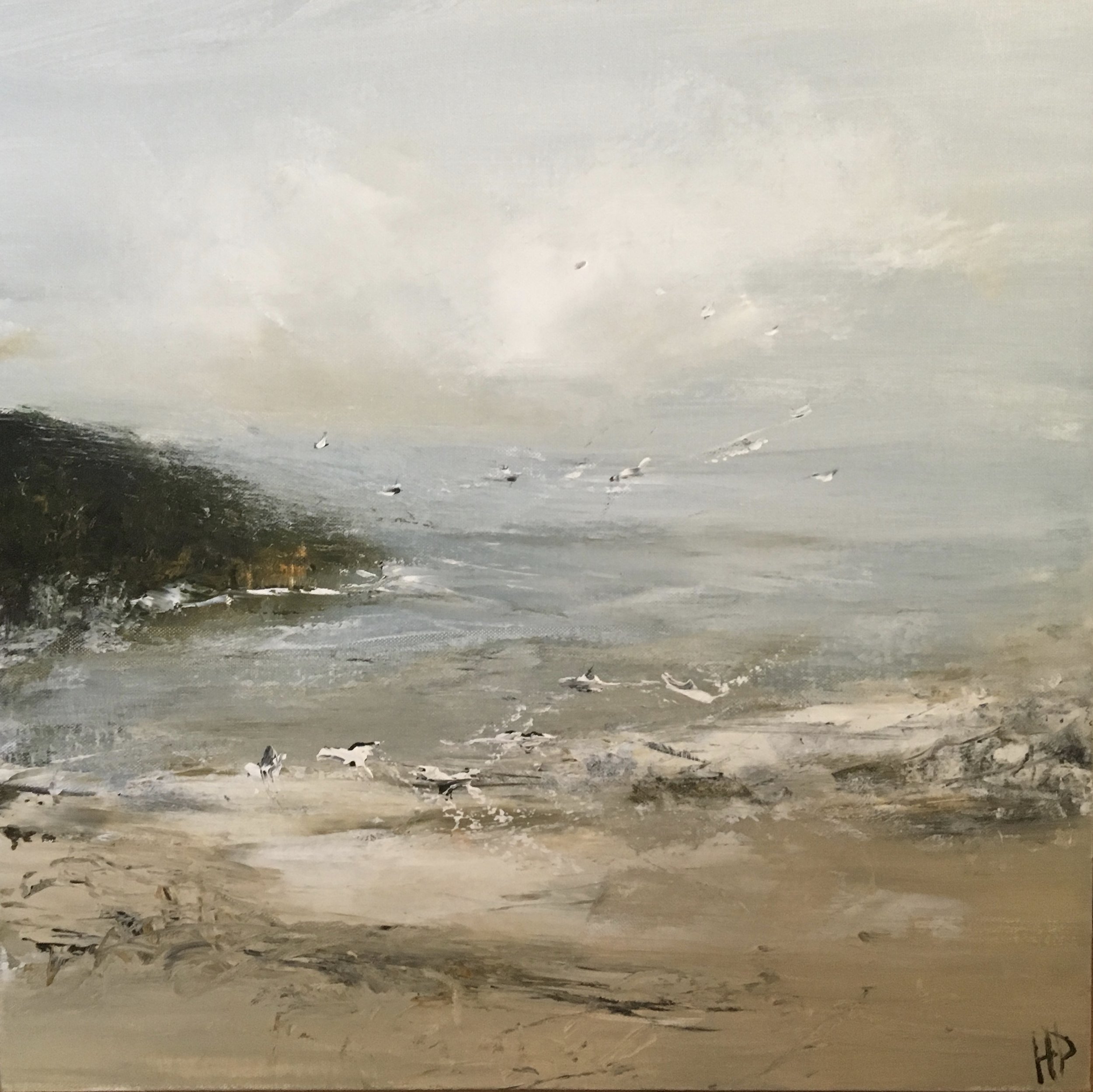 Cornish Headland 50 x 50cm Sold