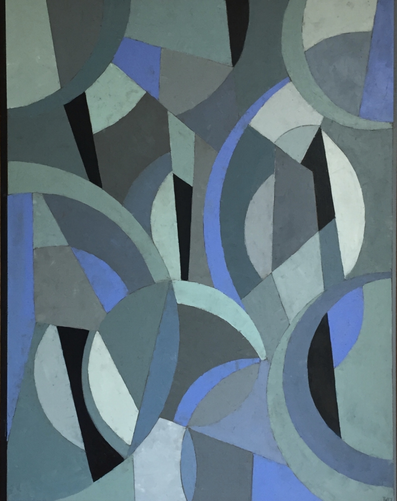 Blue Lunar Phases 73 x 93cm (sold)