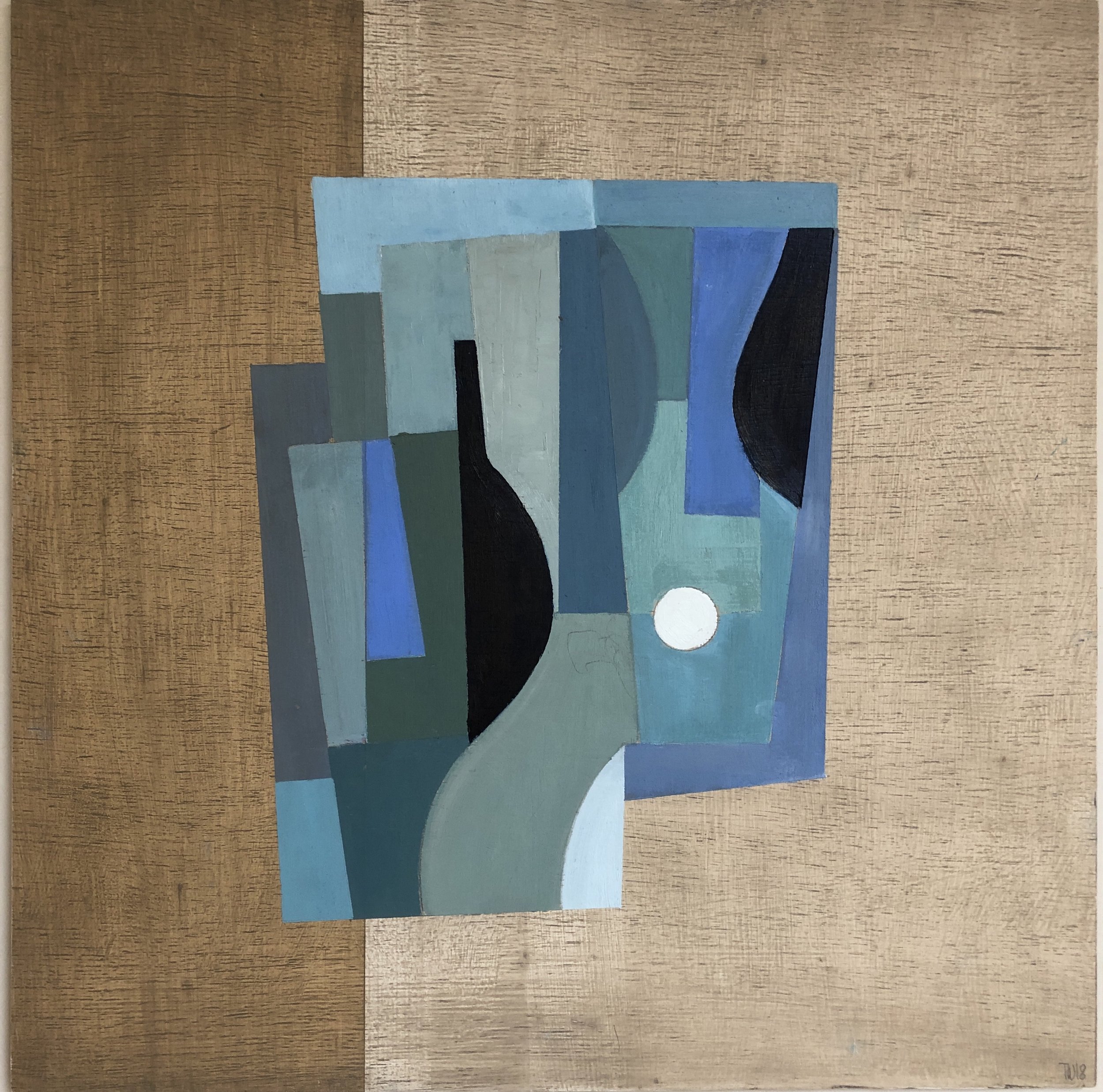 Blue Cohesion 40 x 40cm