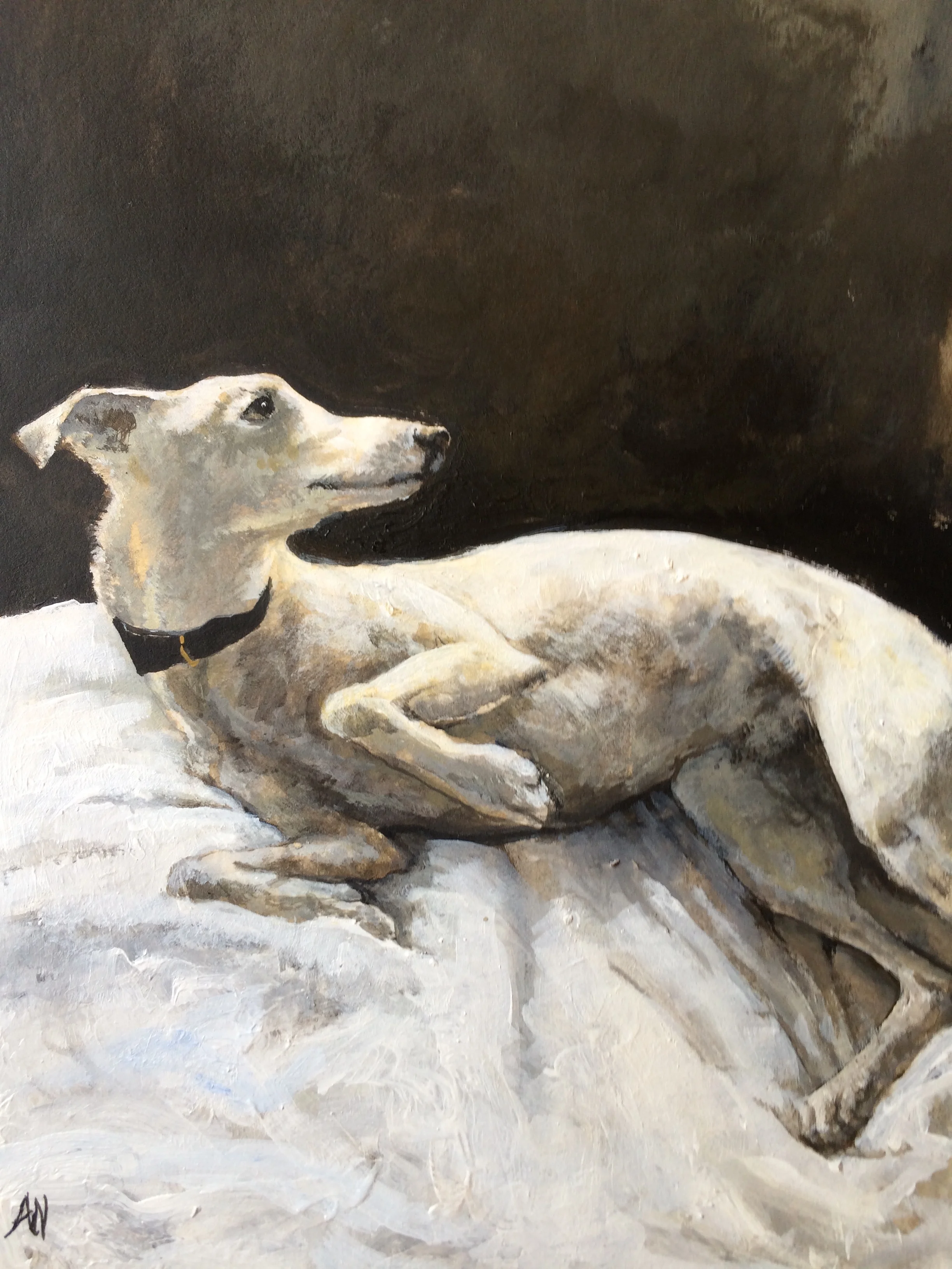 'Submission' 15 x 20cm acrylic on paper