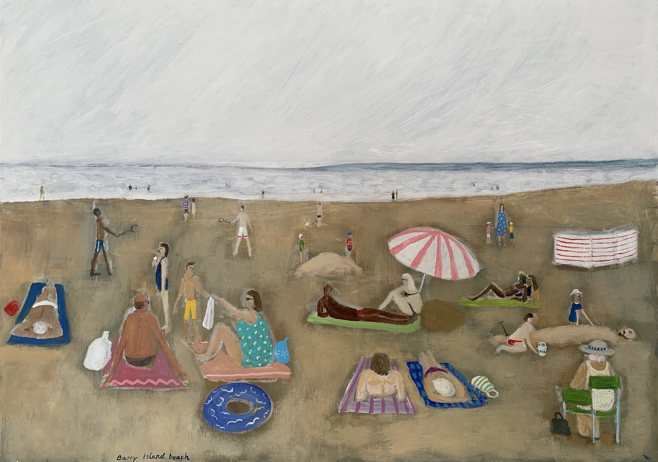 Barry Island Beach 50 x 70cm