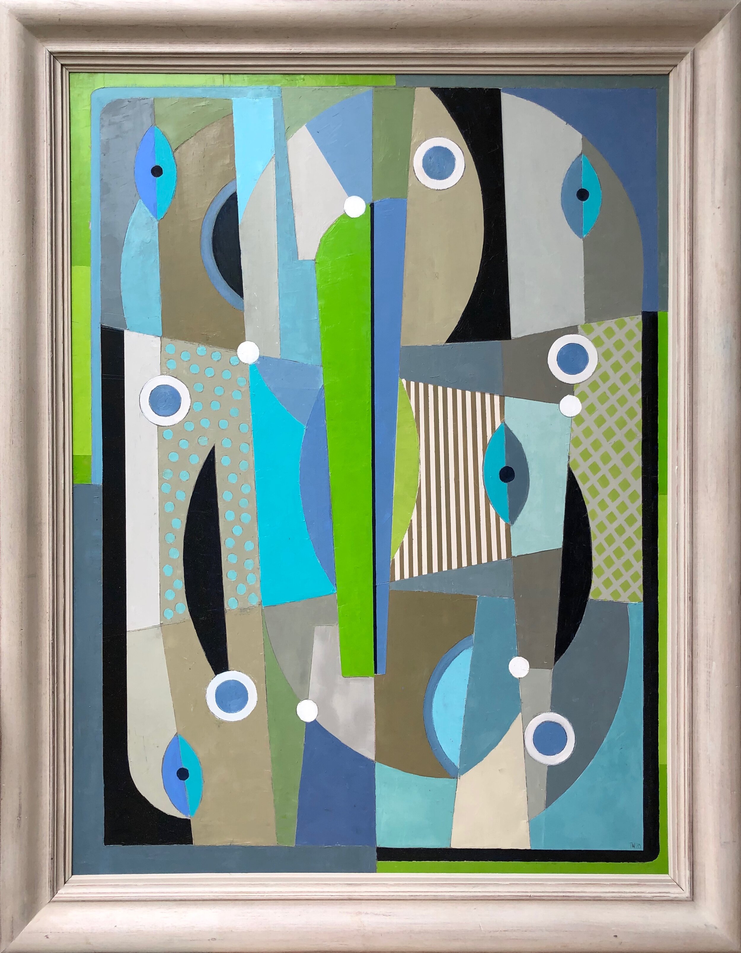 Lime Green Evocation 1.4metres x 1.1 metres SOLD