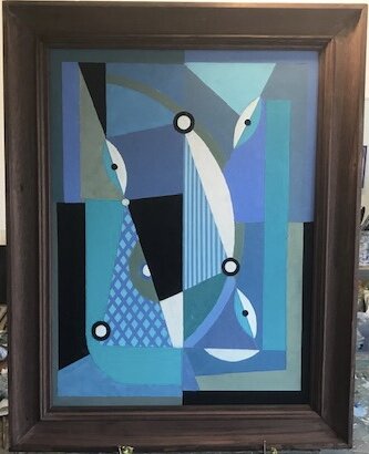 Lunar Arc 75 x 95cm oil on board