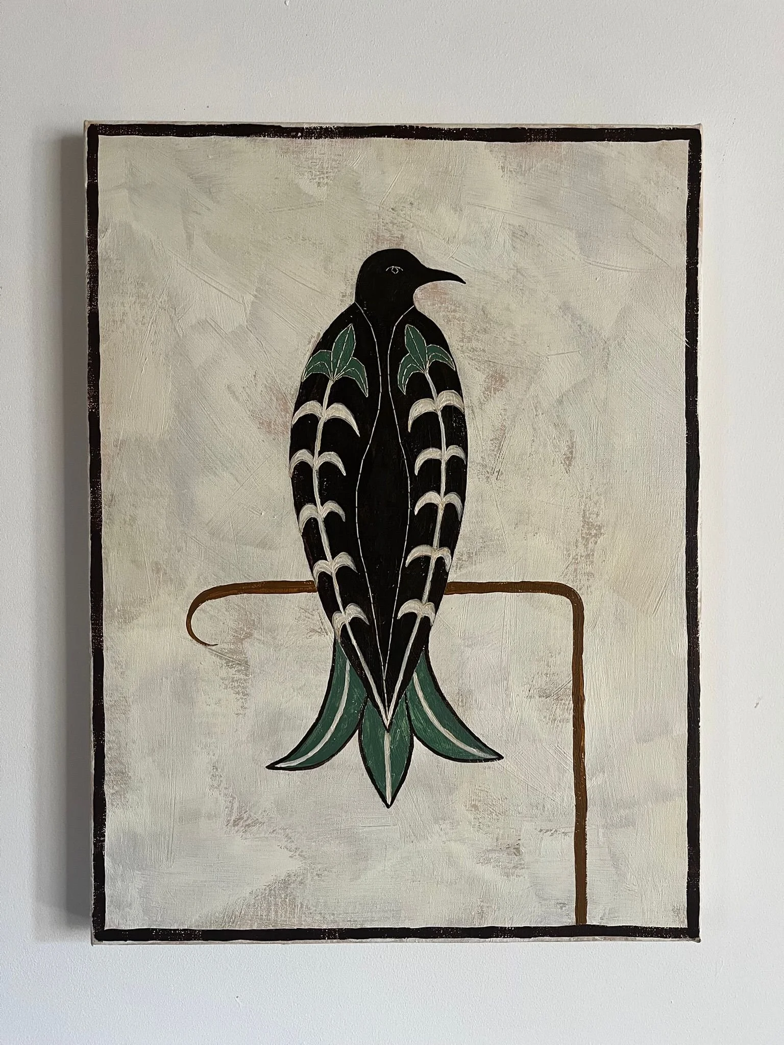 'Floral Feathers' 30 x 40cm