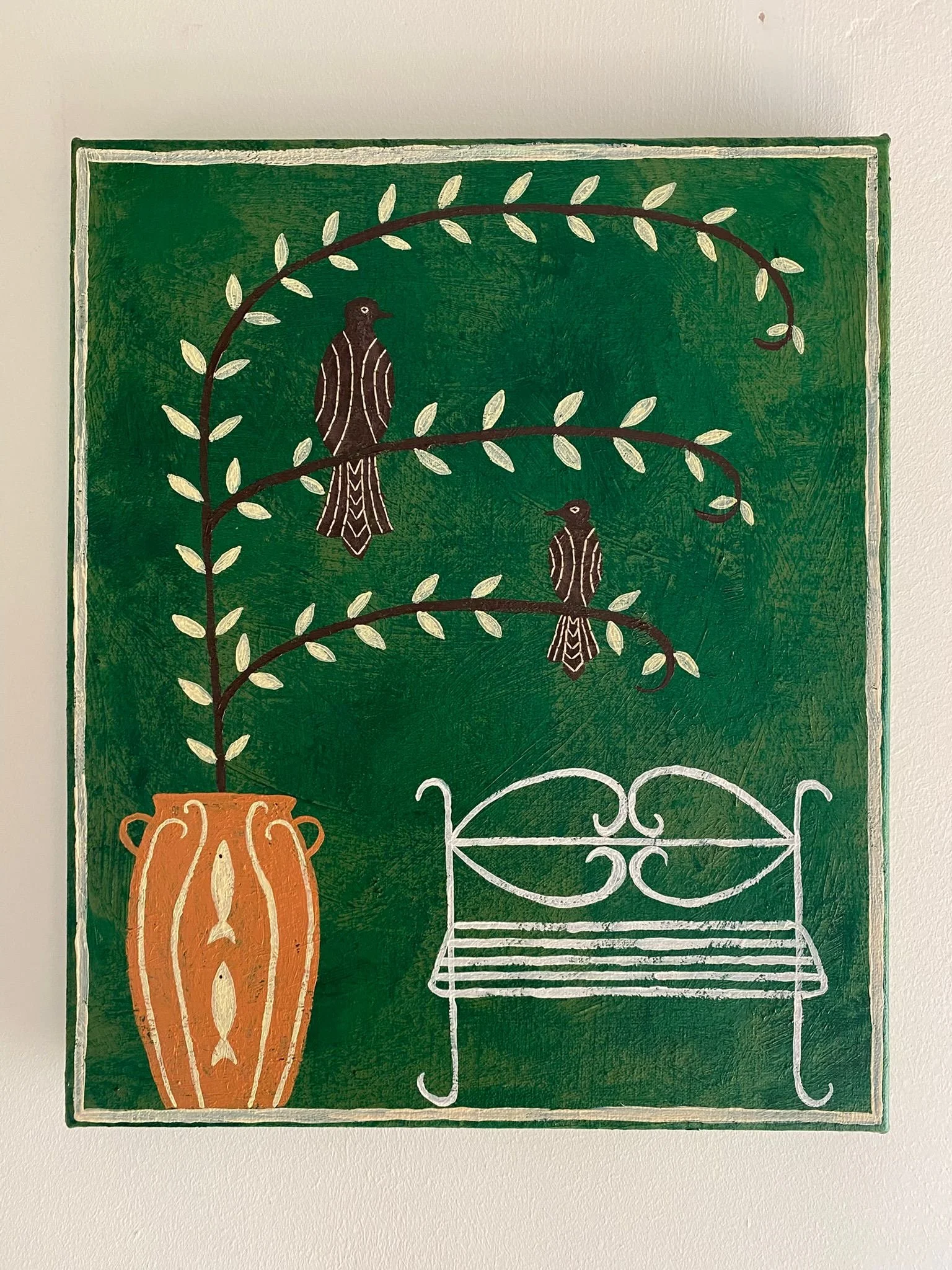 'Garden Bench' 25 x 35cm