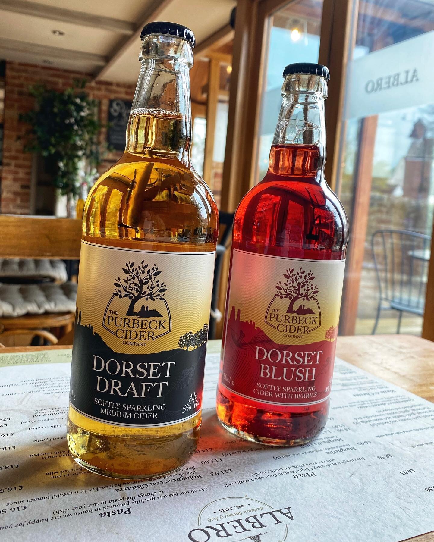 We are sooo exited about this ! 
We partnered up with @purbeckciderfarm and have this beauties on the menu now just in time for this glorious weather ☀️🍏🍺

Let me tell you this family of delicious ciders are all blended using 100% single pressed Br