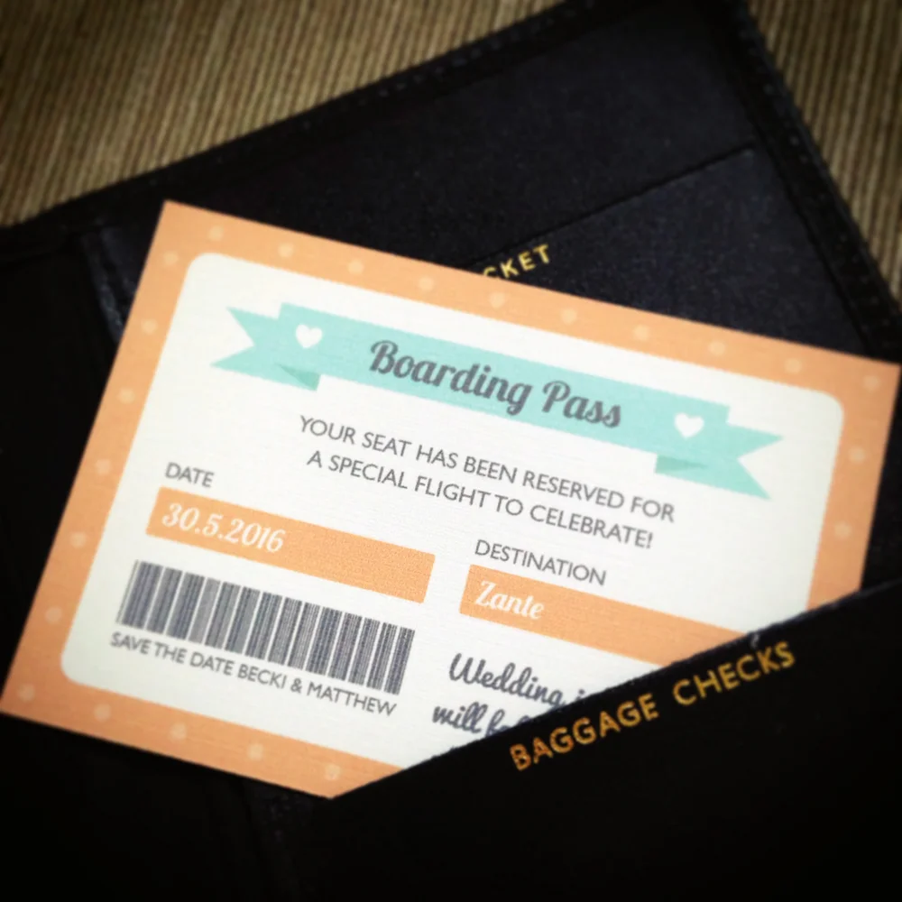 Save the Date card reverse