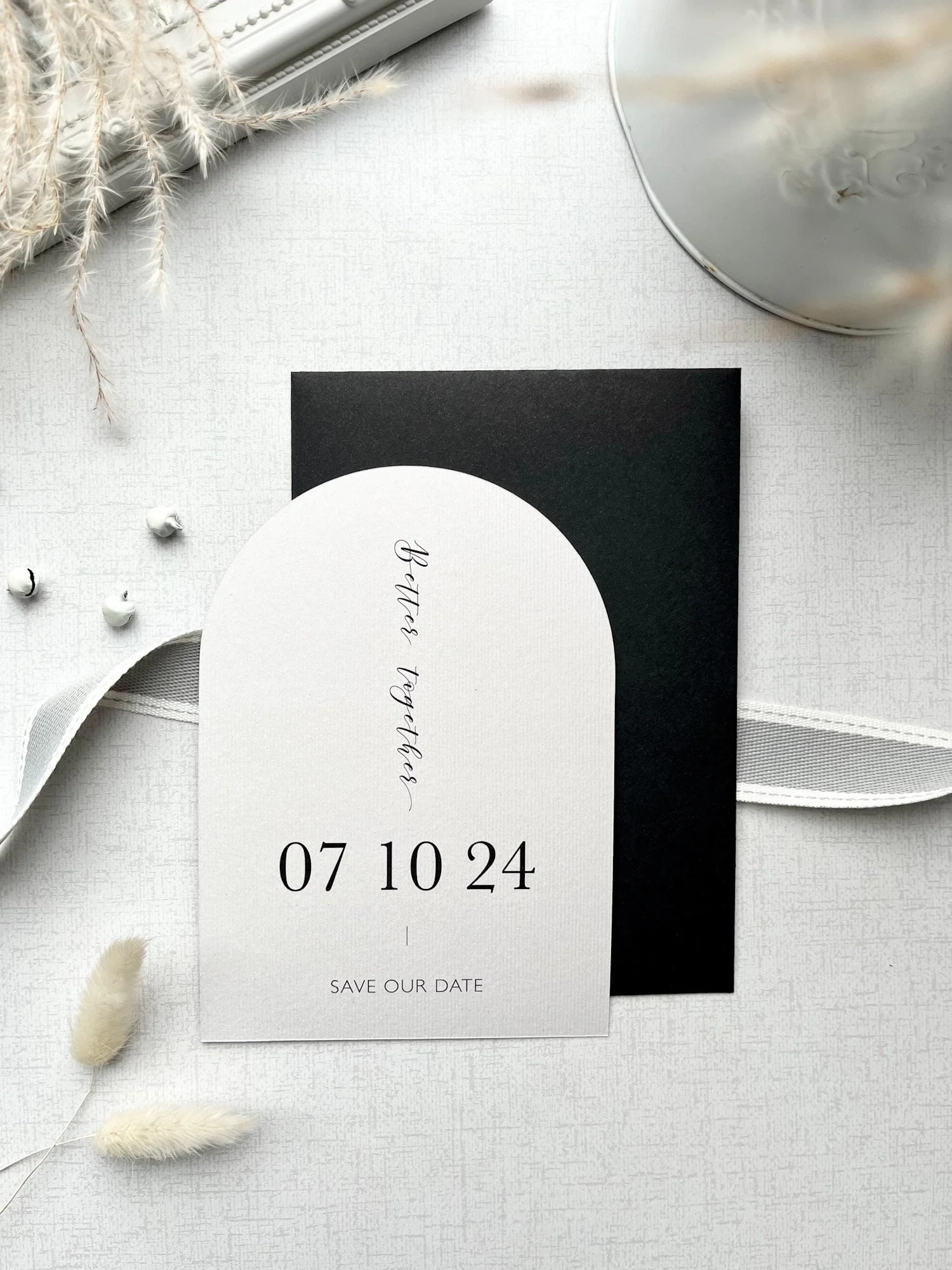 Wedding Save the Date card and Envelope
