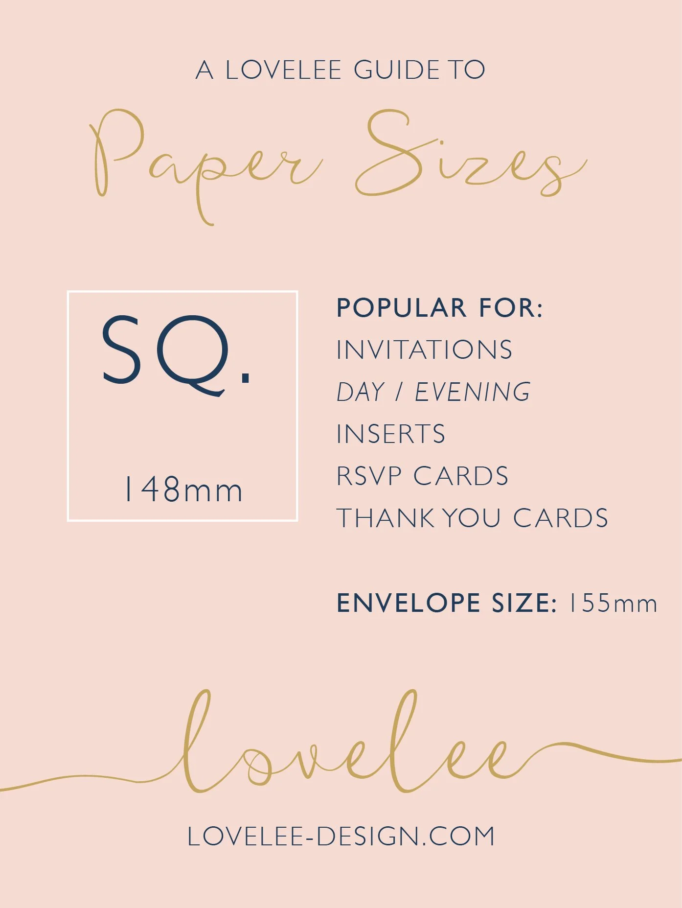 3. Guide to Wedding Invitation Paper Sizes