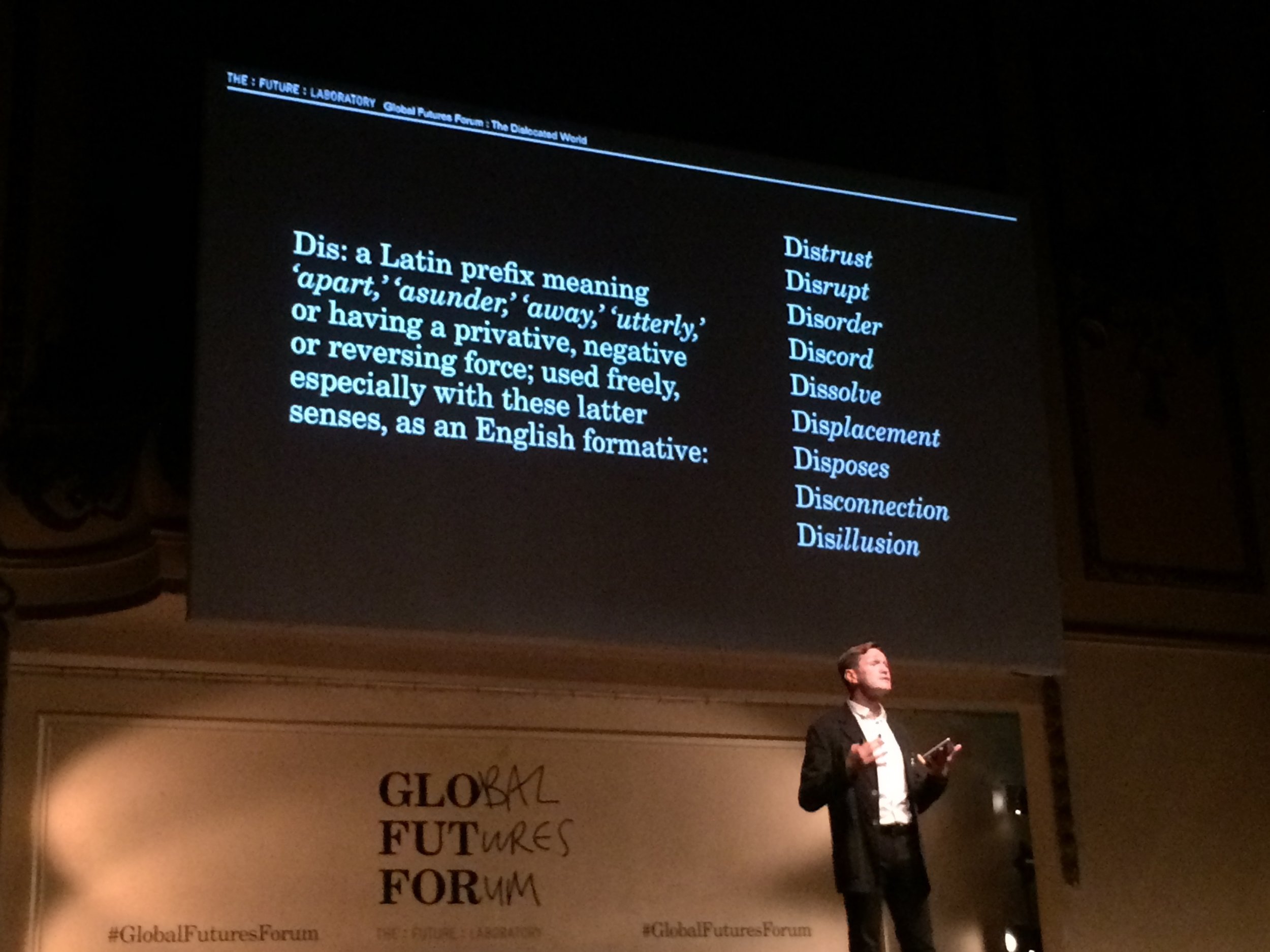 Opening introduction by Chris Sanderson, Co-founder of The Future Laboratory