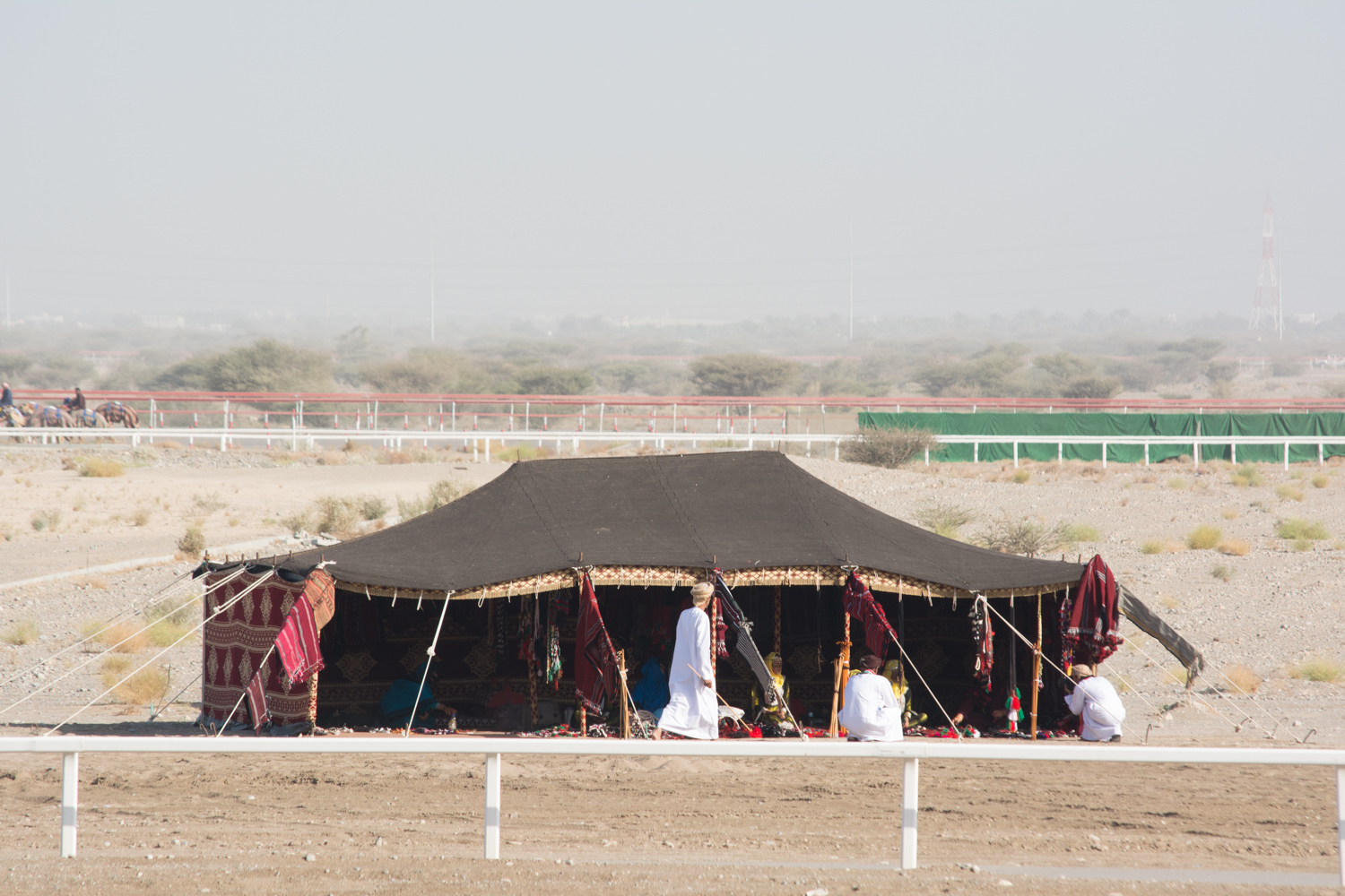 Tents for visitors from the desert.