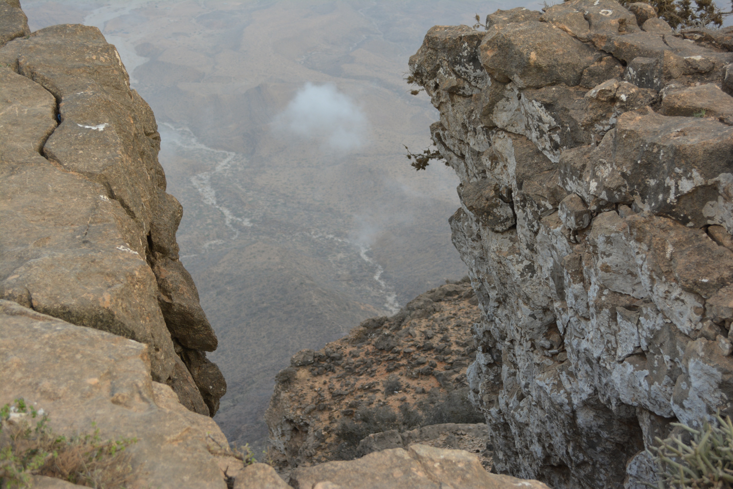 A long way down.