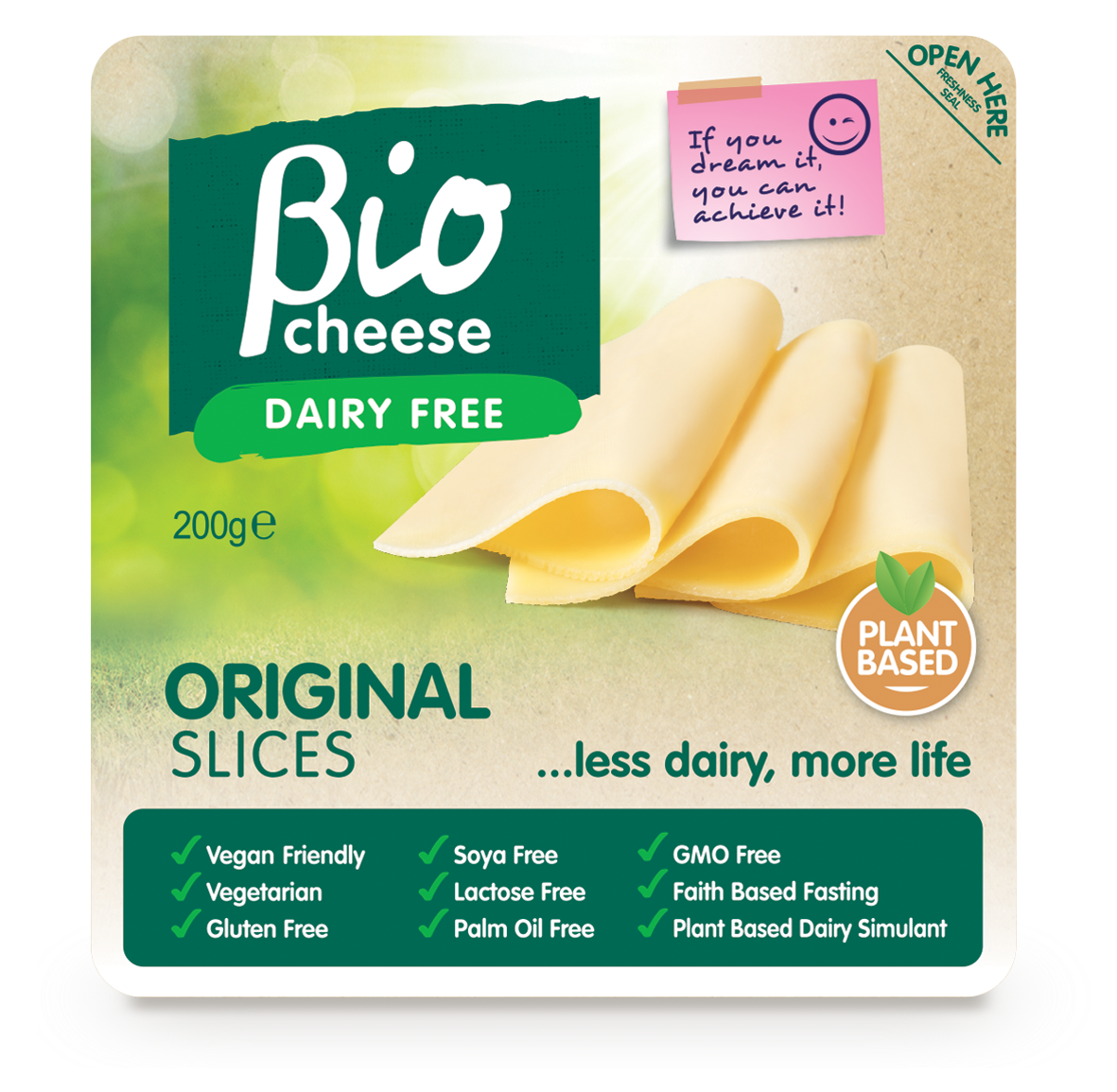 bio cheese original slices vegan cheese