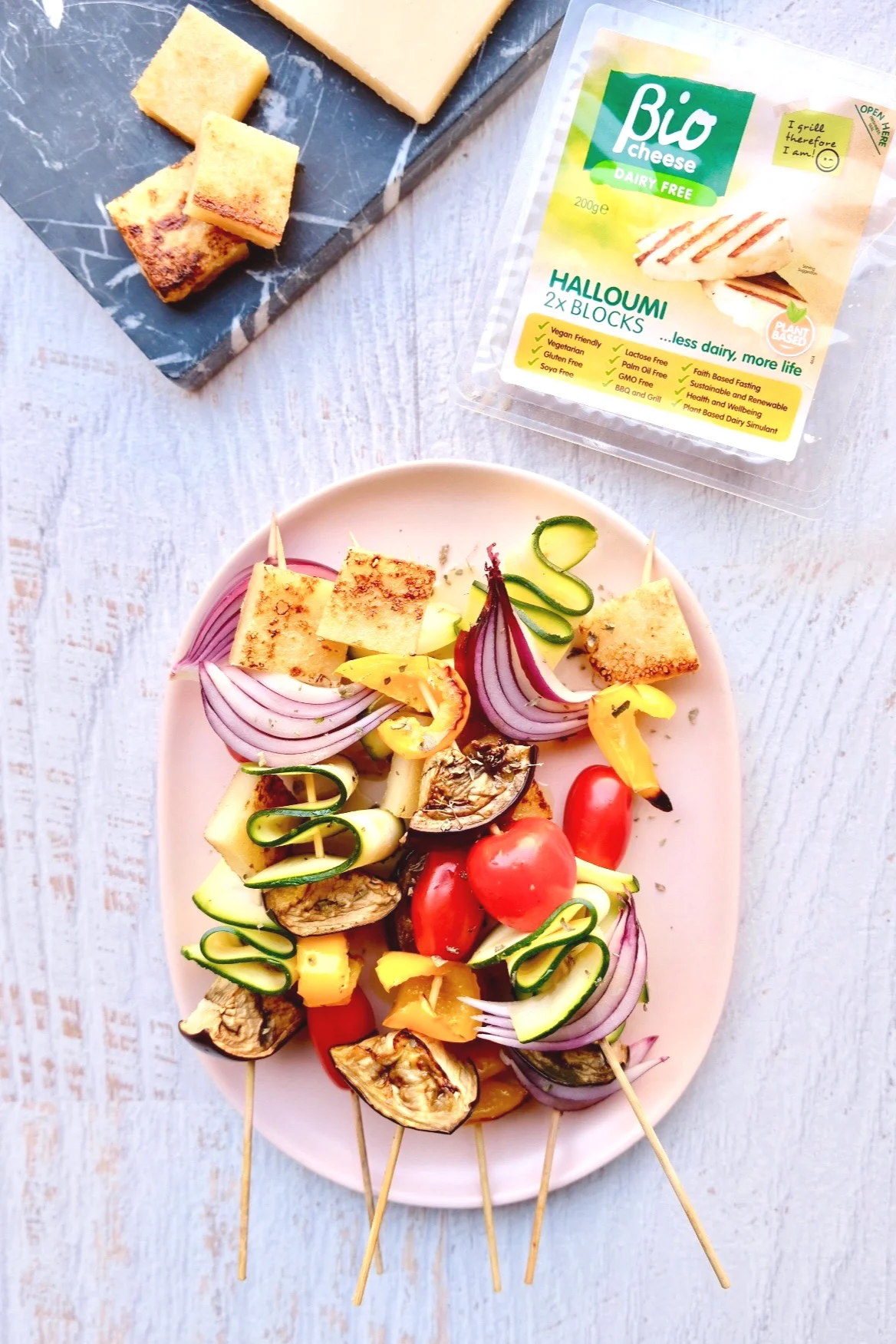 vegan halloumi bio cheese