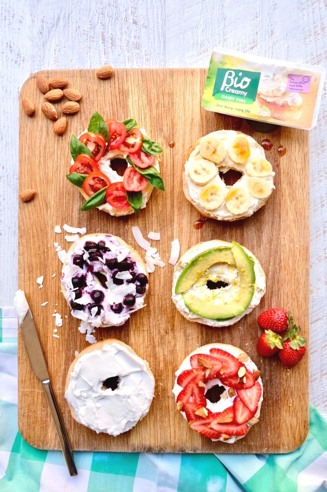 TOP 6 Bio Creamy Breakfast Bagel Toppings