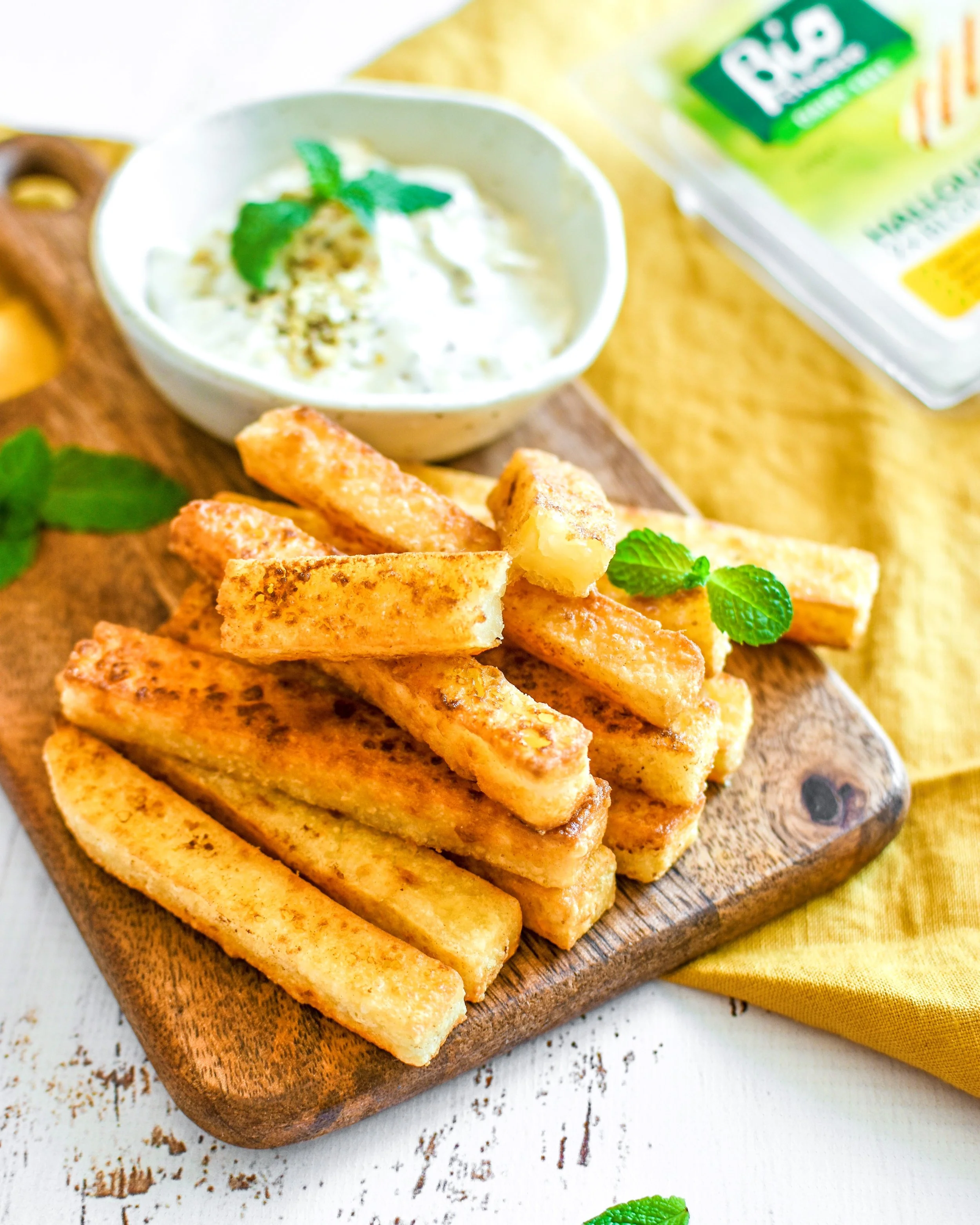 bio cheese halloumi  vegan halloumi chips vegan halloumi fries