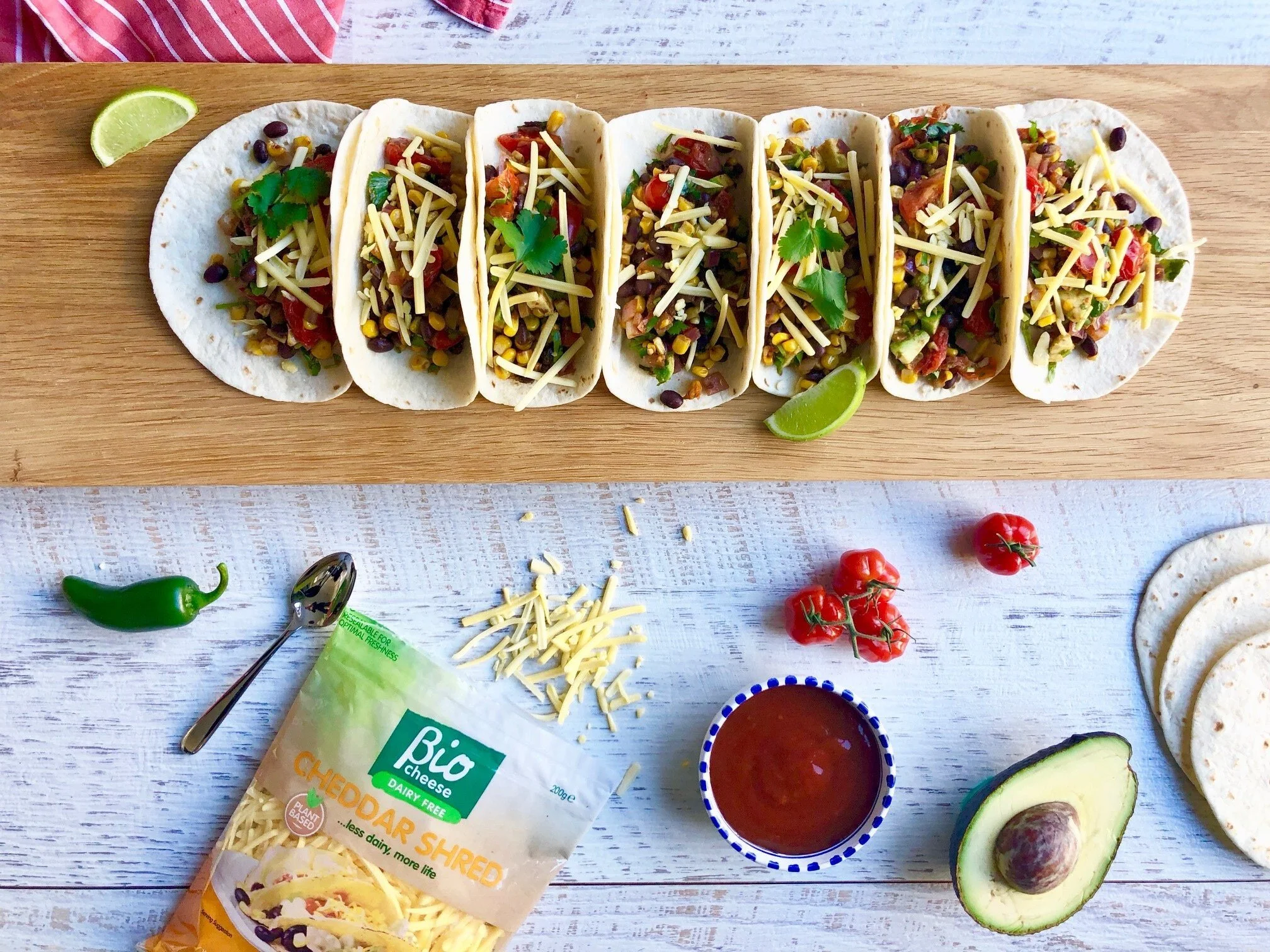 BioCheese, Bean and Corn Tacos