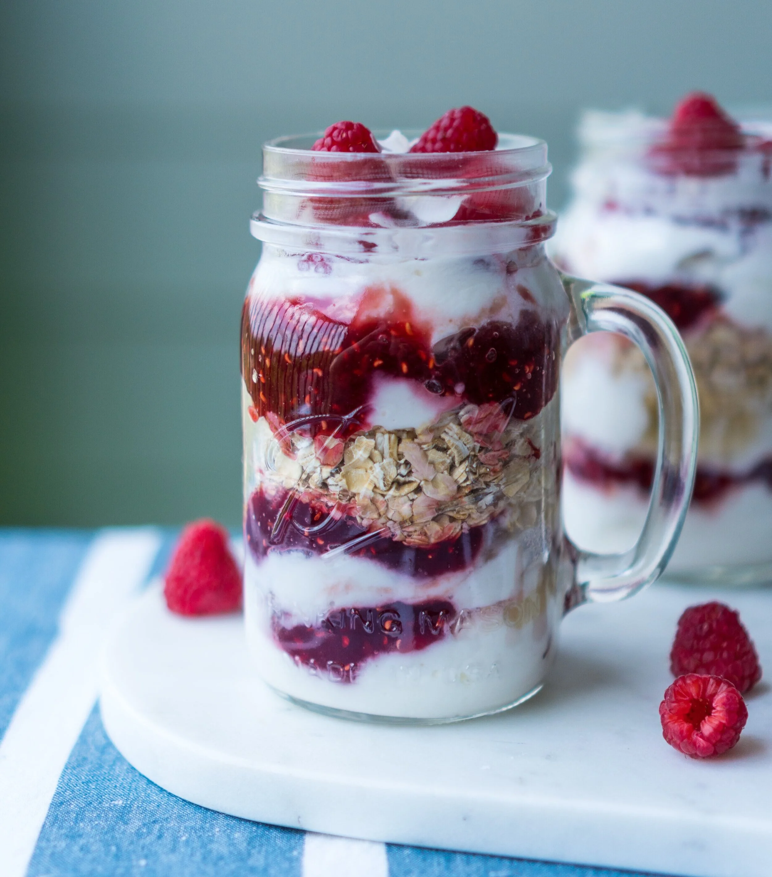 BioCreamy Raspberry Overnight Oats