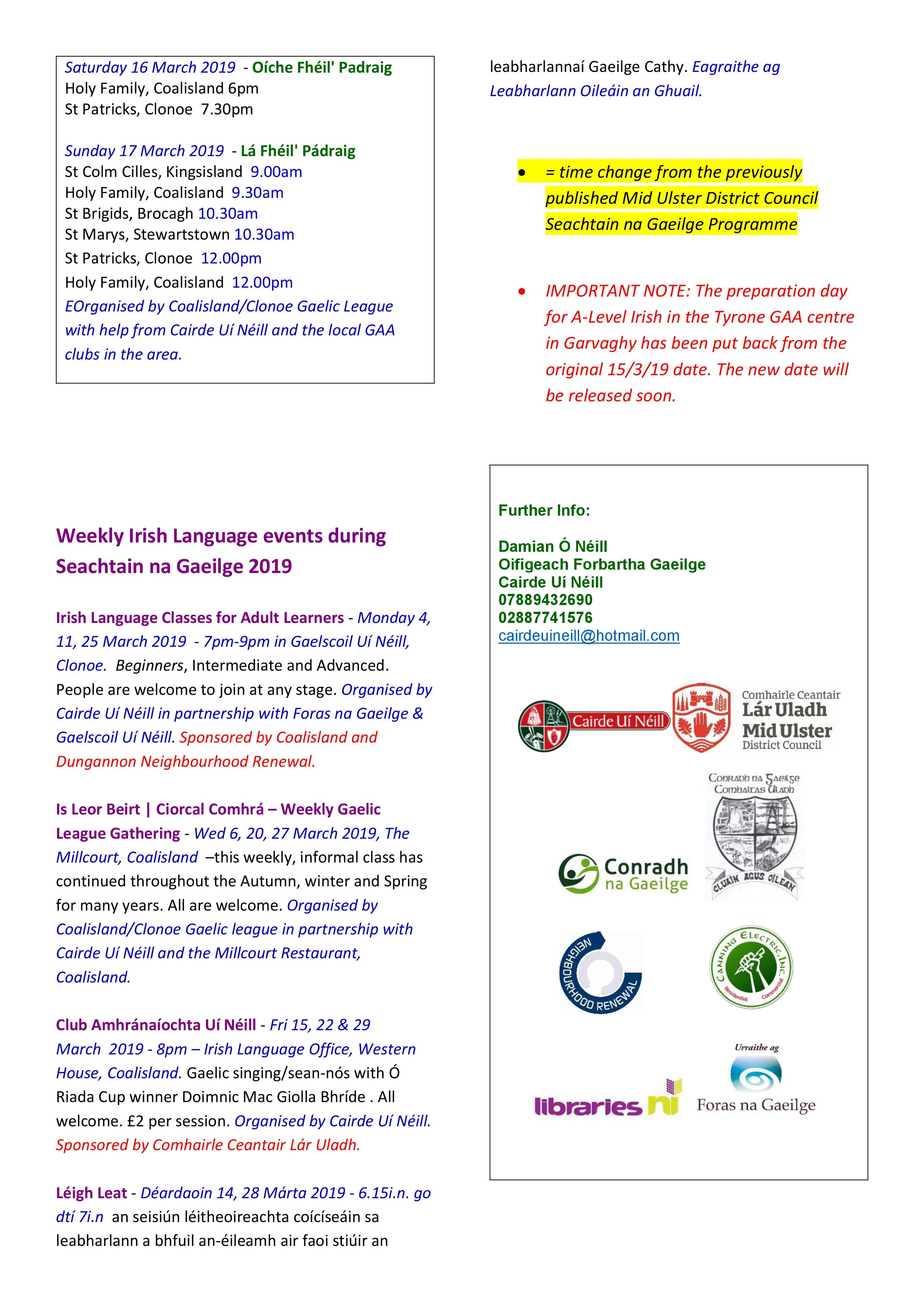 Programme in English - Page 2 of 2