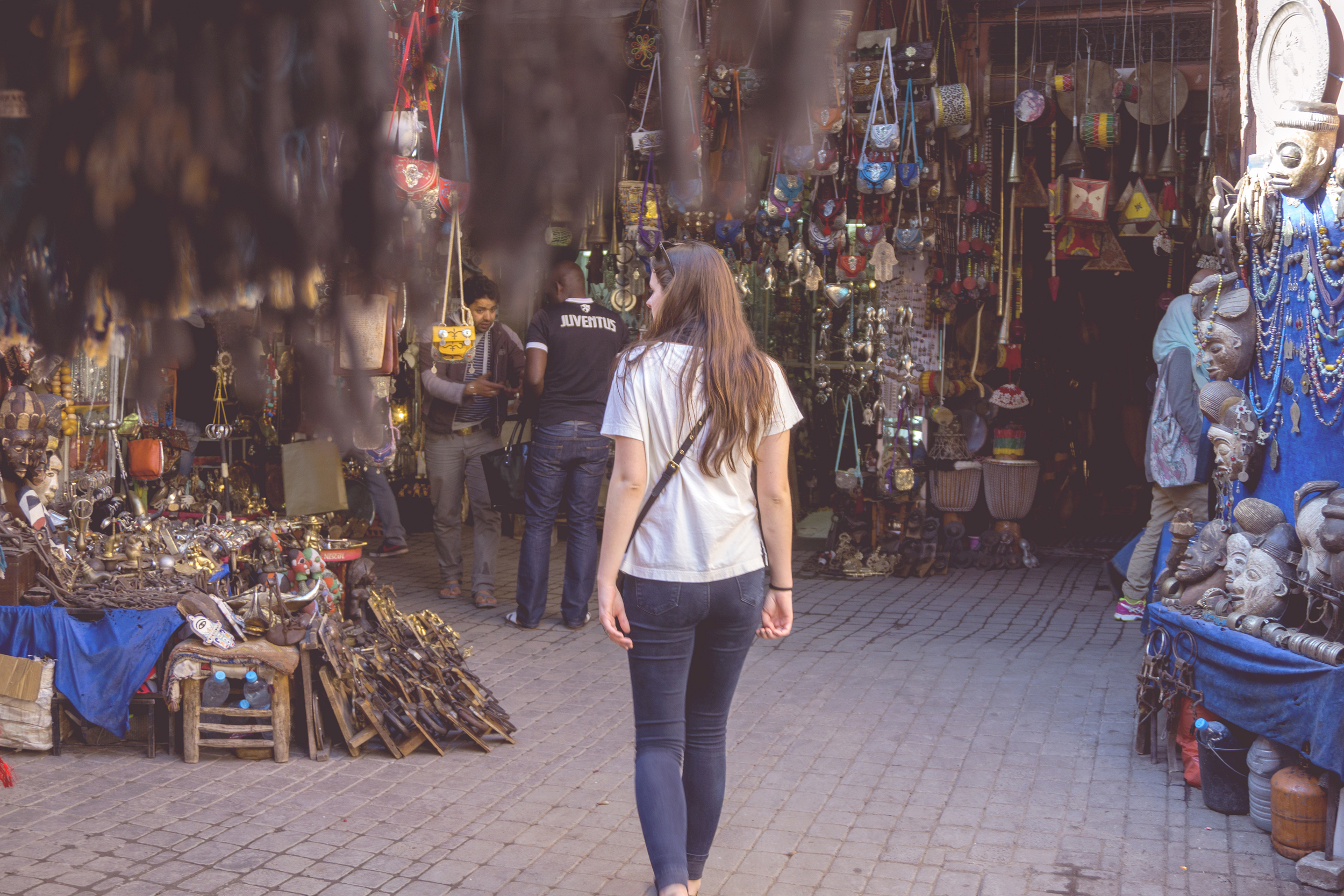 Souk exploring, the Medina of Marrakech, Morocco