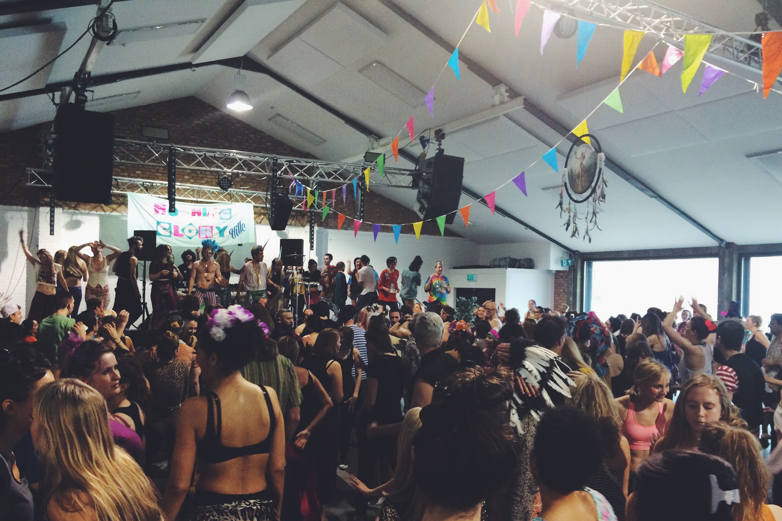 Litterally as we walked in the door, Morning Gloryville, Oval Space, Bethel Green, London, UK