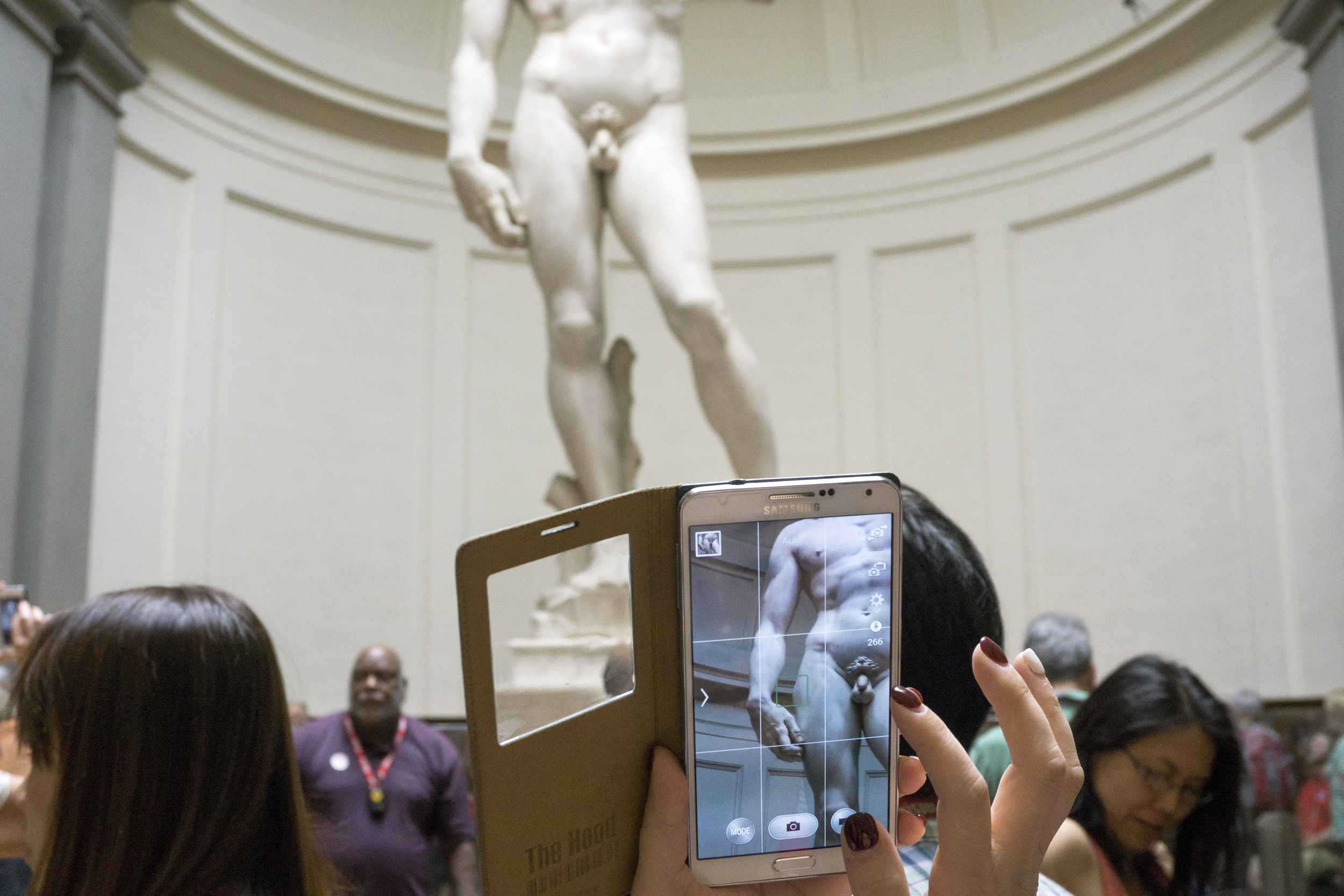 The all important David picture, Galleria dell Accademia, Florence , Firenze, Italy 