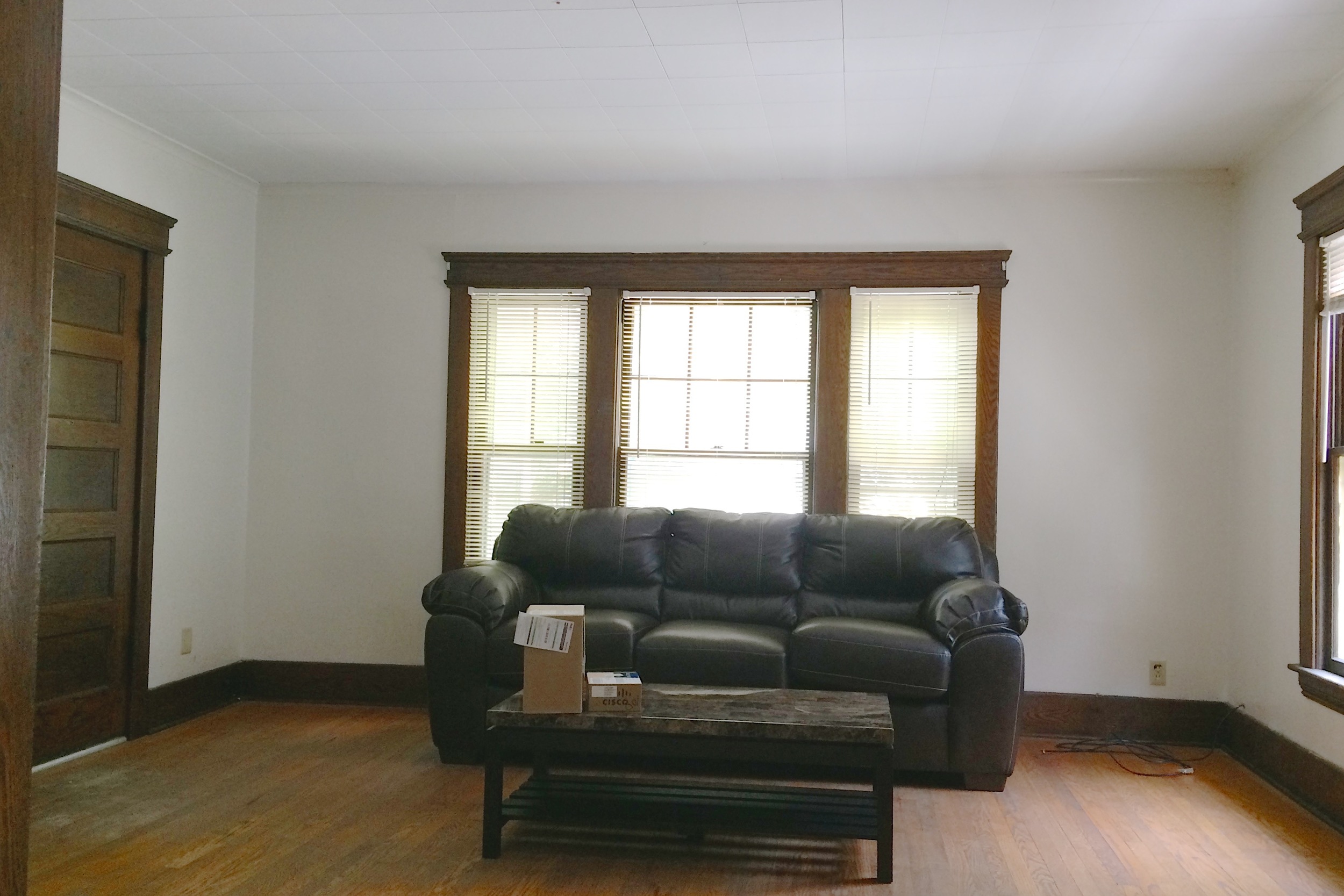 looking into living room from dining room