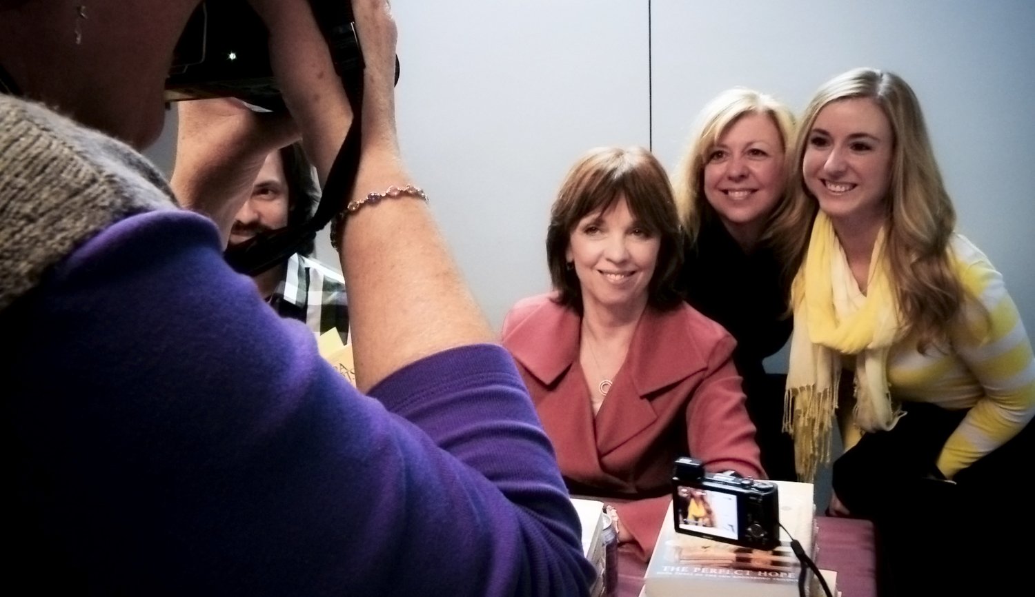 Nora Roberts poses with her viewers
