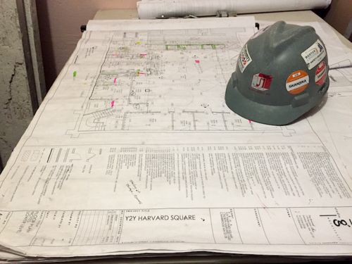  Renovation blueprints for the Y2Y Harvard Square shelter 