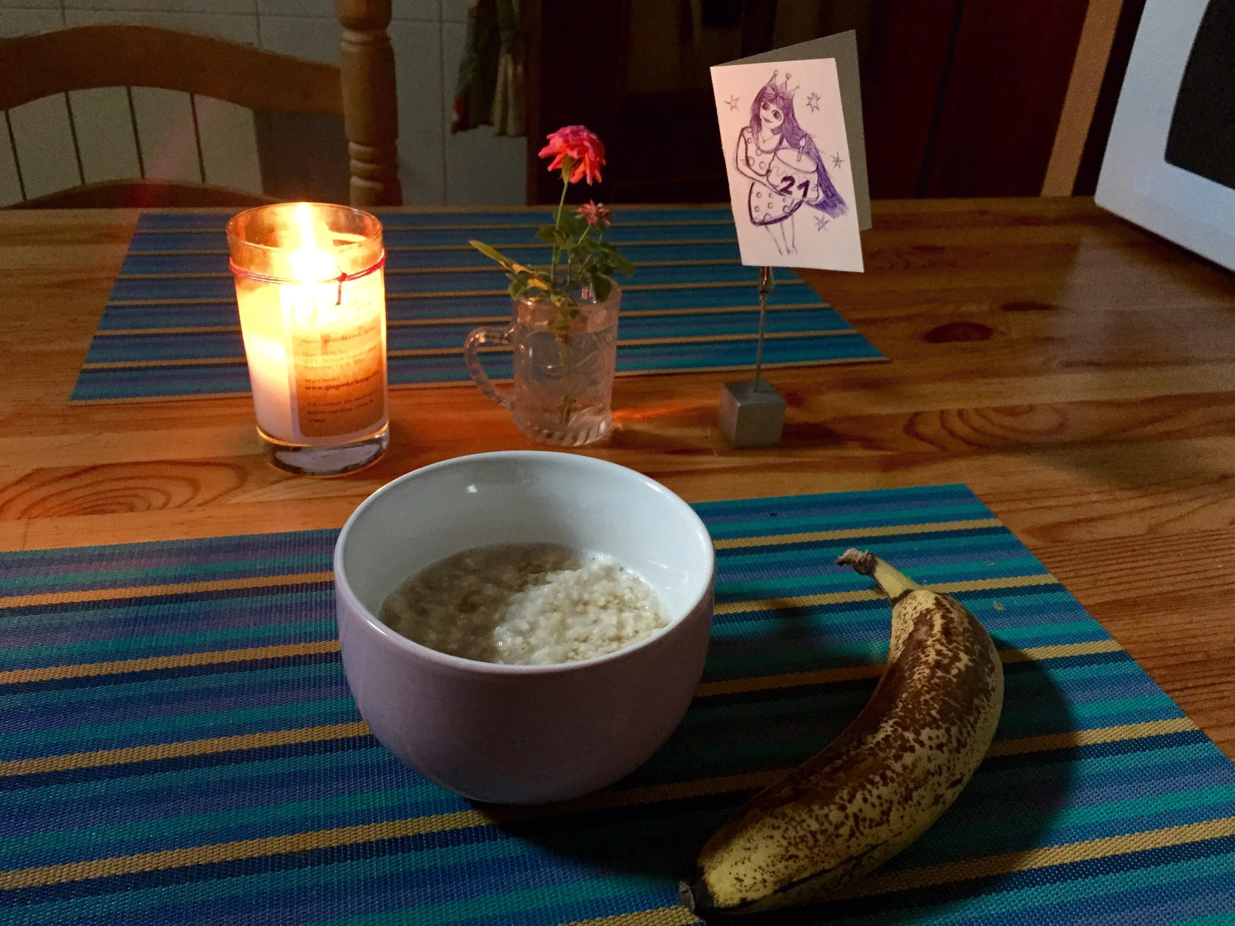 Love me some morning oatmeal!