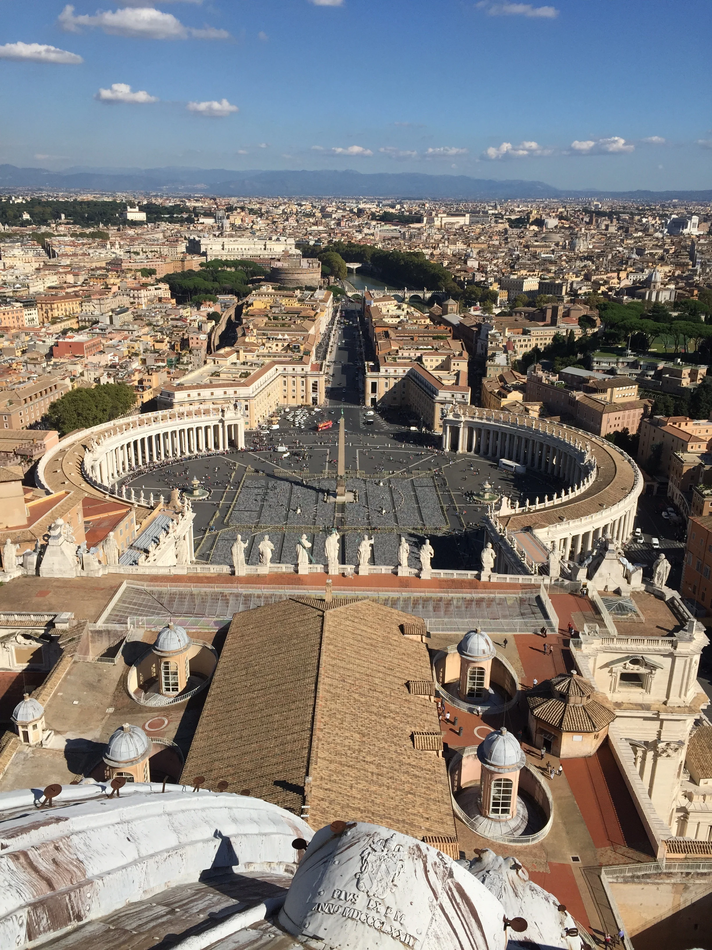 View from the top of St. Peter's basilica.