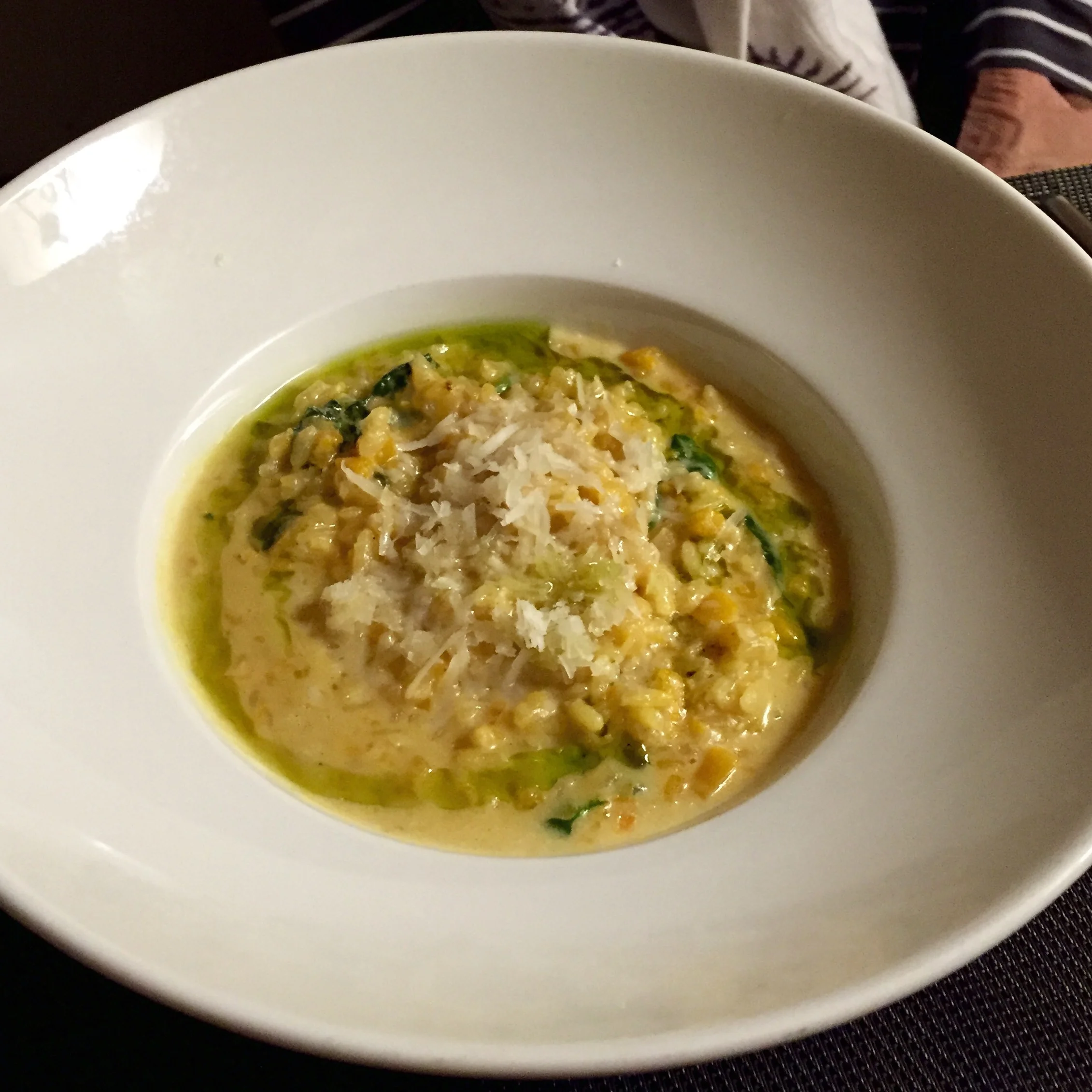 Pumpkin and Gorgonzola risotto