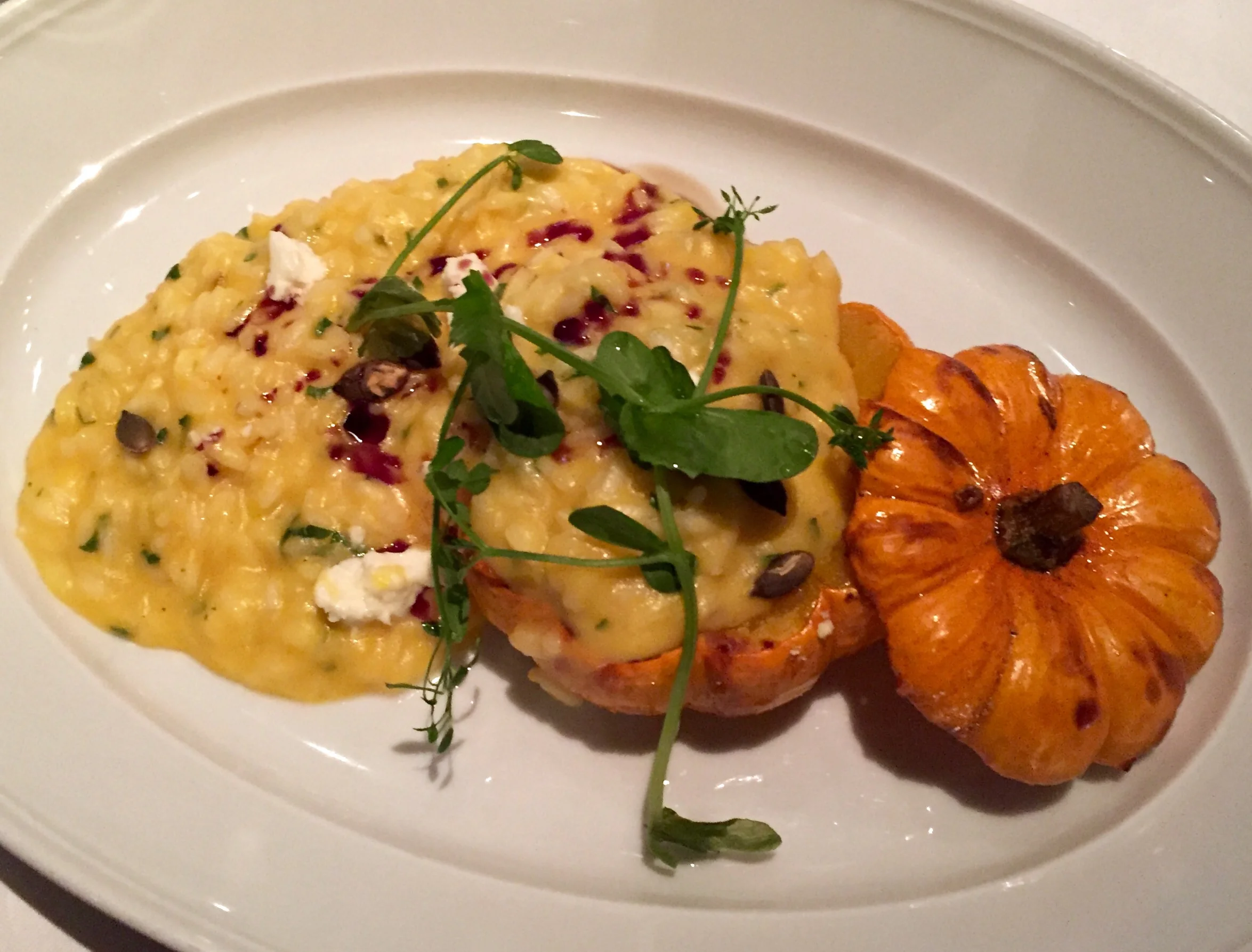 Pumpkin risotto...in a pumpkin!
