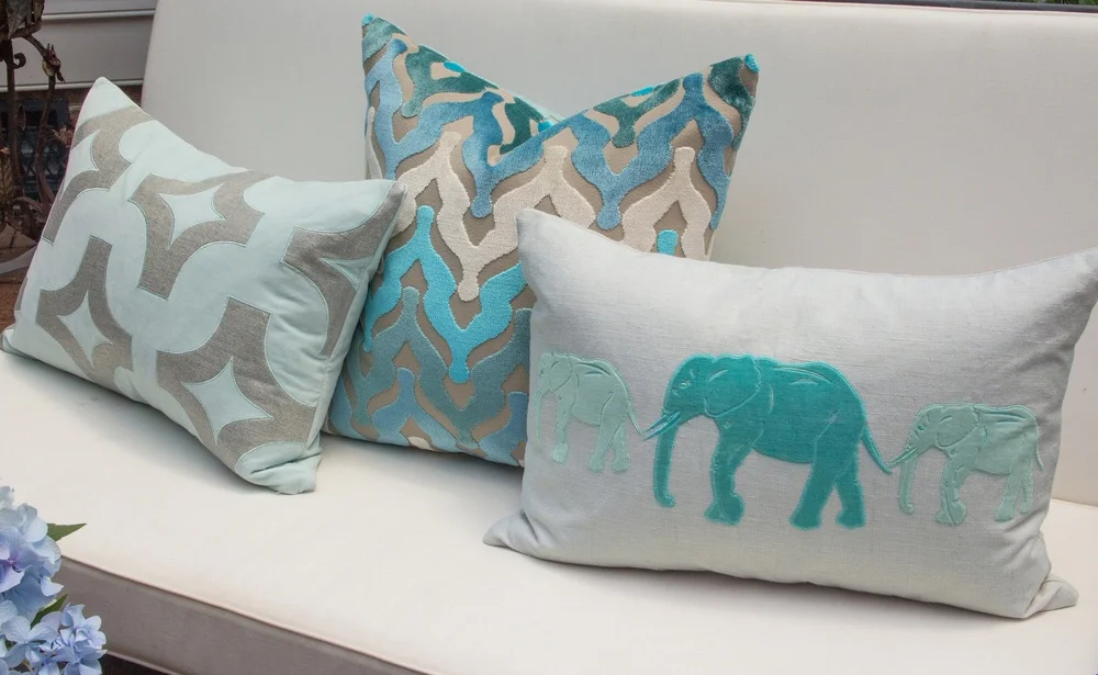 Pillows by Piper Collection. My dorm pillows are the one in the center!