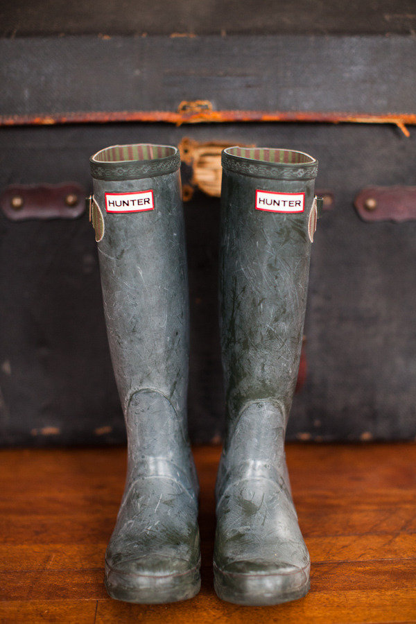 Being a college girl, of course I own a pair of Hunter Rain Boots. And I live in them when I'm around horses. My horse at school lived in a pasture filled with 6+ inches of sloppy mud that was completely unavoidable, so these boots were an absolute must. But the best part is I can wear them anywhere I go! I love the look of these Weathered Hunter Rain Boots , making them seem more old-fashioned and worn in. 
